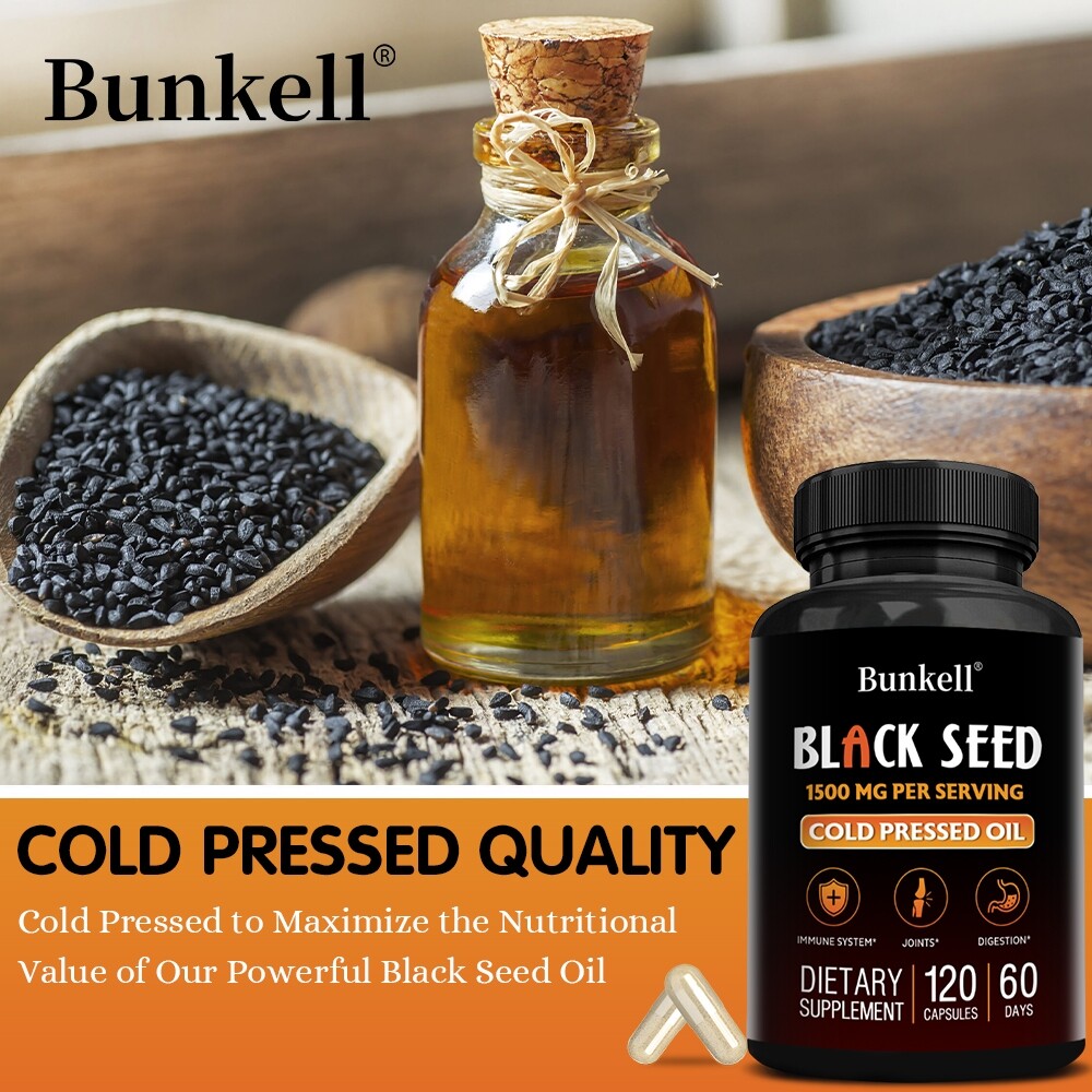 Black Seed Oil 1500mg – Antioxidant For Immune Support & Digestive Health