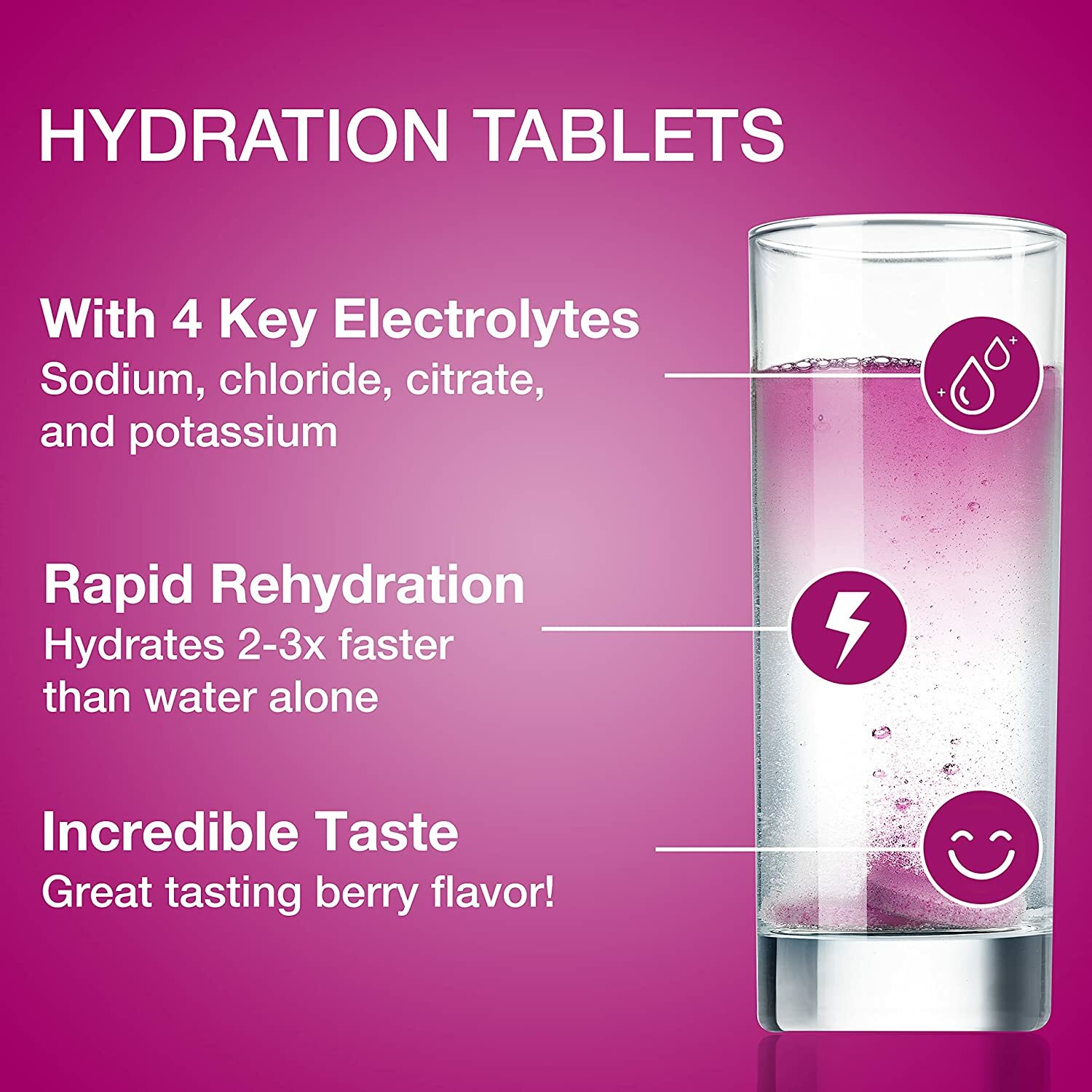 2 x Hydralyte Effervescent Electrolyte Strawberry Kiwi Flavoured 20 Tablets