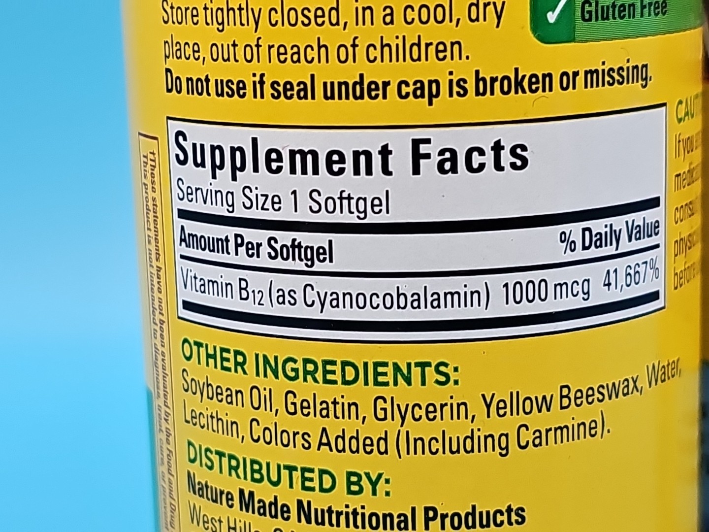 Nature Made Vitamin B12 1000 mcg Dietary Supplement 90 Count Lot 2 EXP May 2027