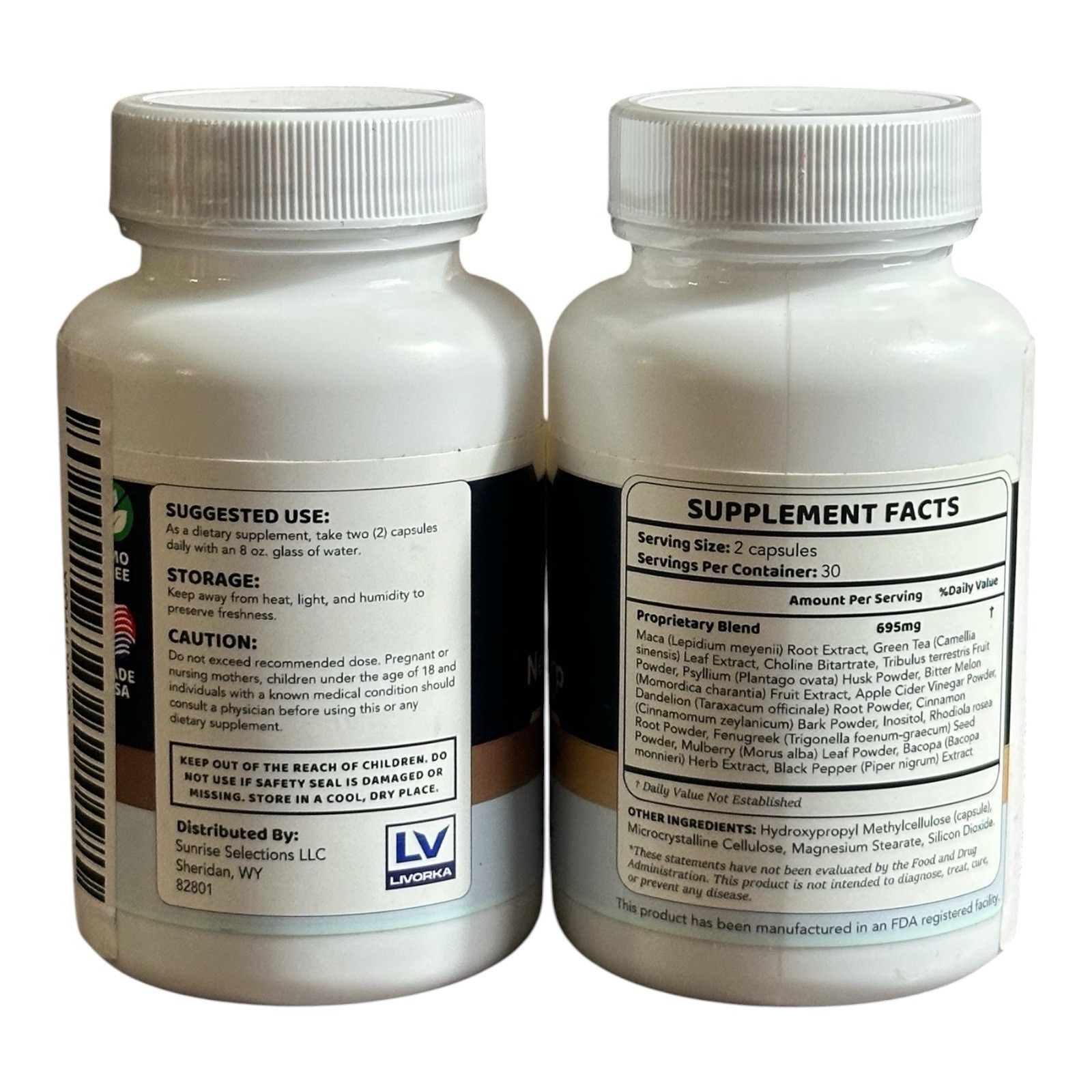 2 Pack Neuro Sharp Supplement 120 Capsules NeuroSharp All Natural Memory Focus