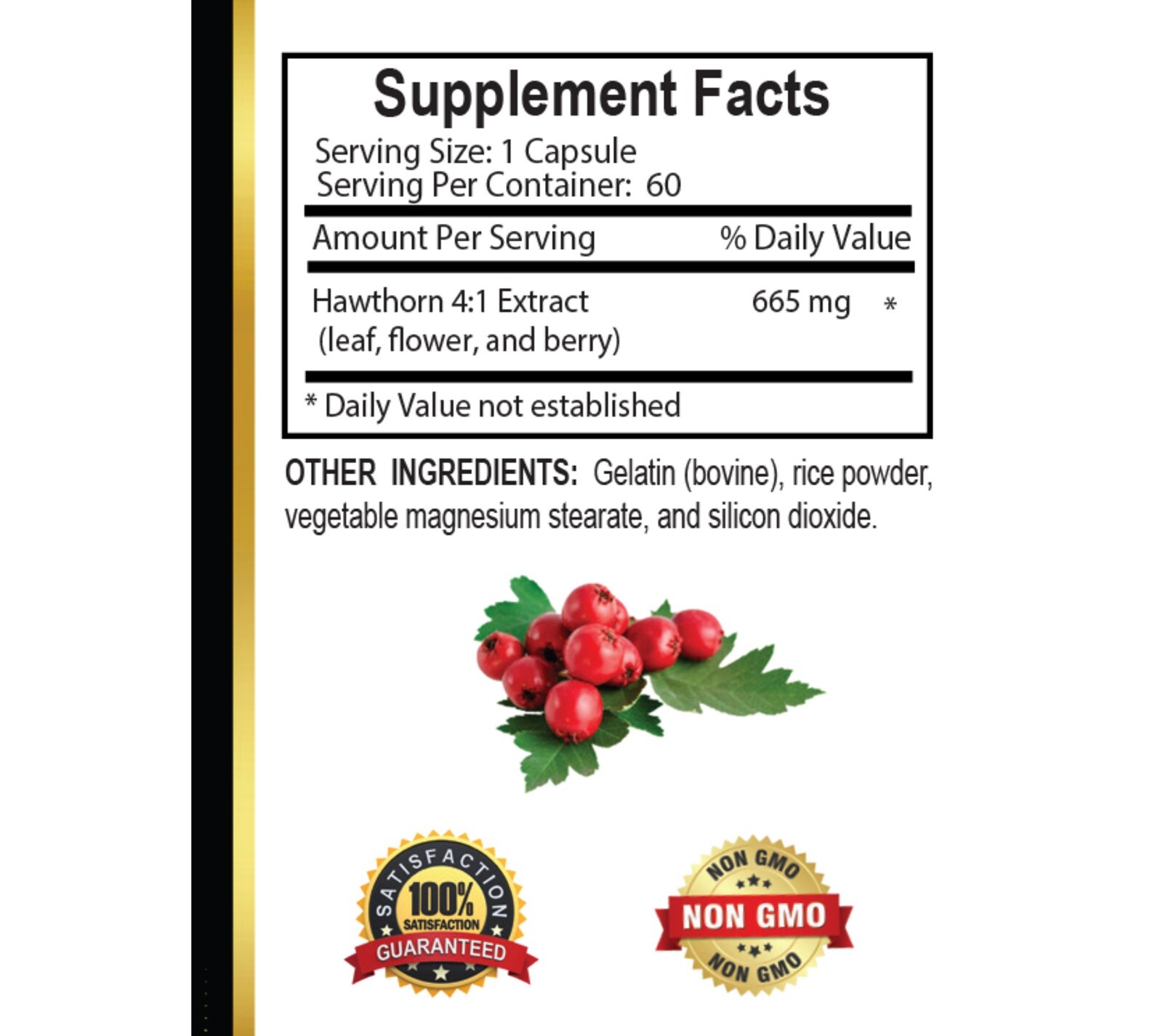 Natural Hawthorn Berry Extract – Herbal Vitality Supplement for Daily Balance 2B