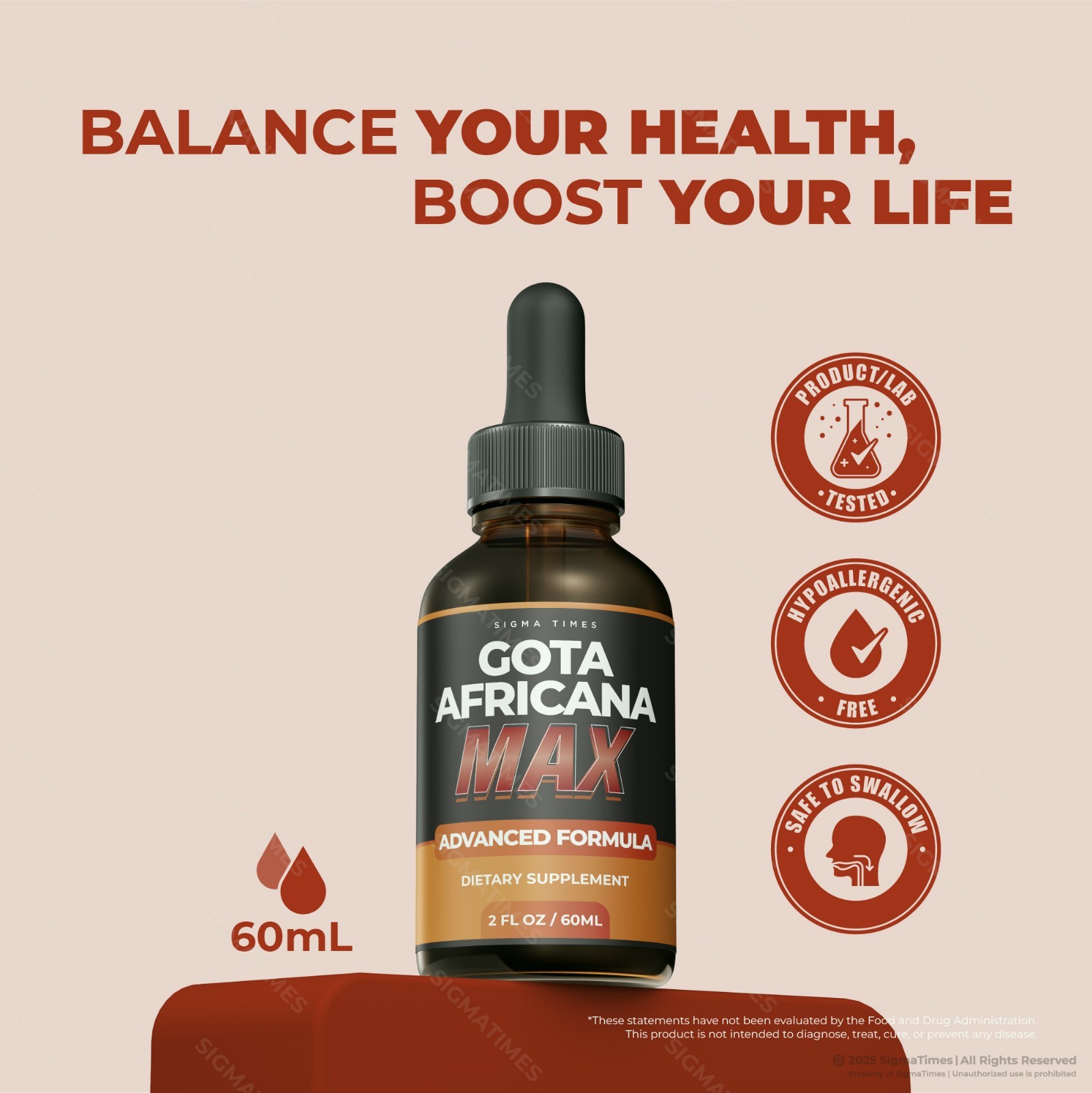 Gota Africana Max Premium Liquid Formula for Metabolism & Performance (30servs.)