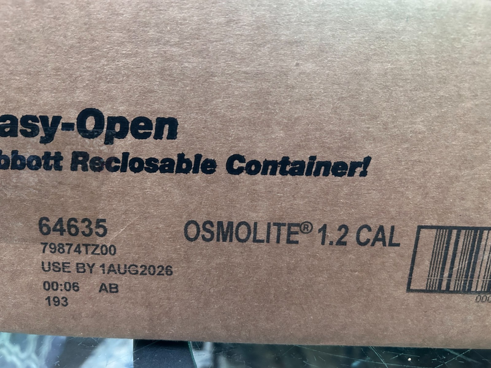 8oz Abbott Osmolite 1.2 Cal Balanced Nutrition Shake Gluten-Free_24 Cartons