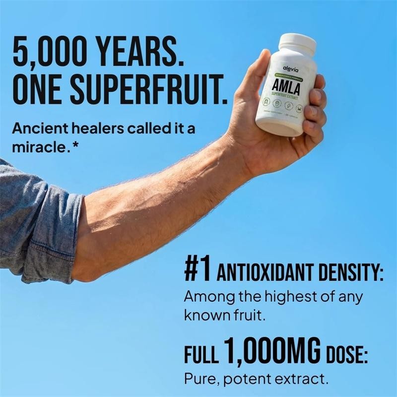 pure Amla Capsules 1000mg 60-120 Capsules Gooseberry Amla Fruit Supplement