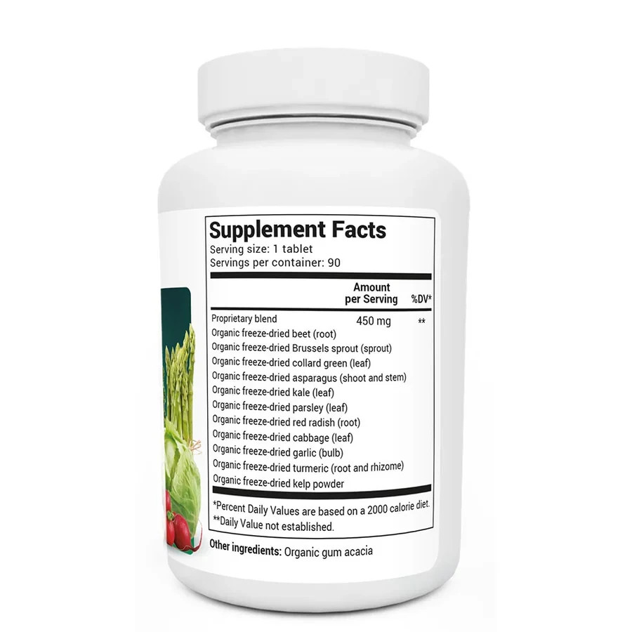 Dr Berg – Organic Greens Superfood – Cruciferous Blend – 90 Tablets