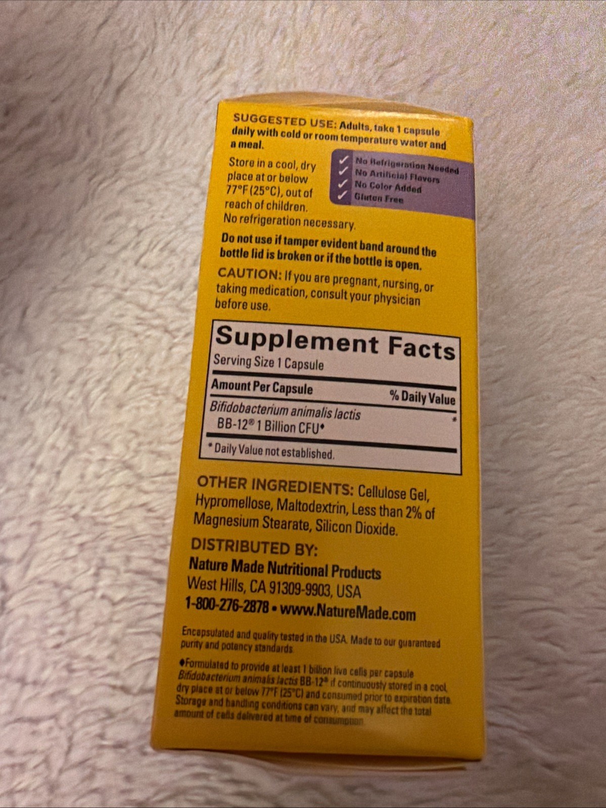 Nature Made Probiotics 1 Billion CFU 30 Ct. Supports Digestive Health Exp. 6/27