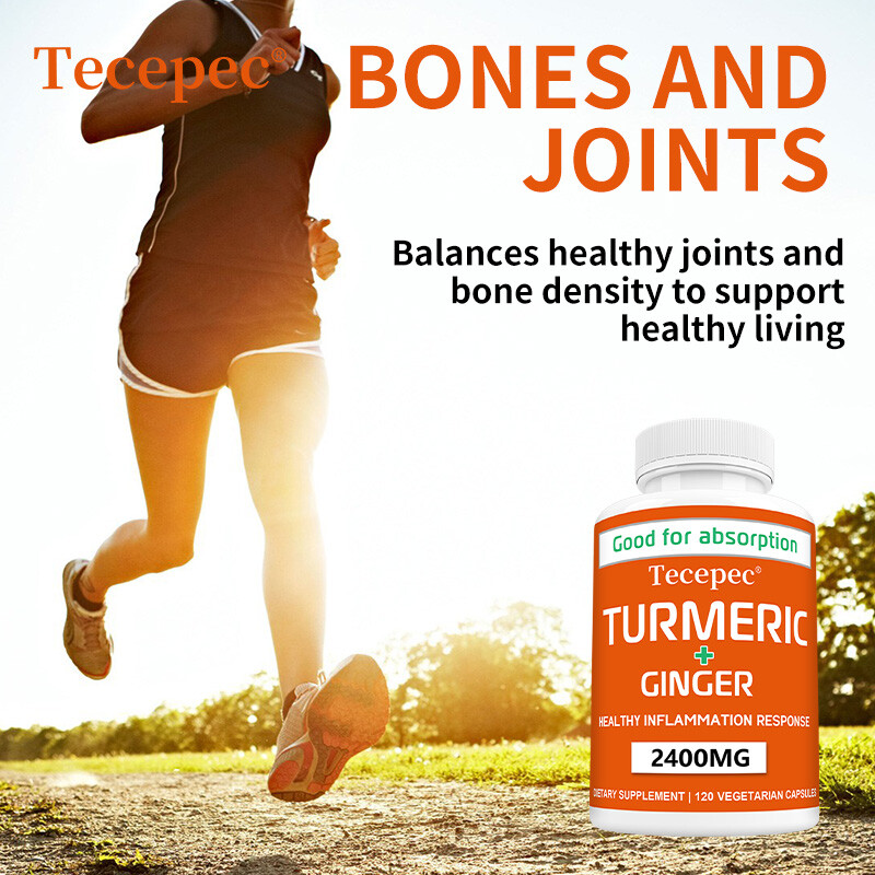 TURMERIC +GINGER extract capsules HEALTHY bone and joint 30-120 CAPSULES