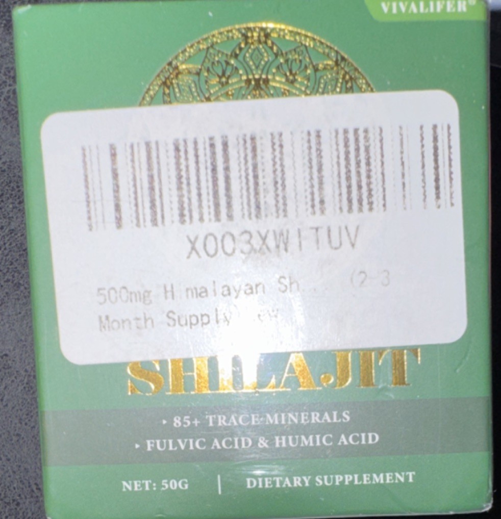 VIVALIFER Purified Shilajit Resin Trace Minerals Vegan Non-GMO 50g