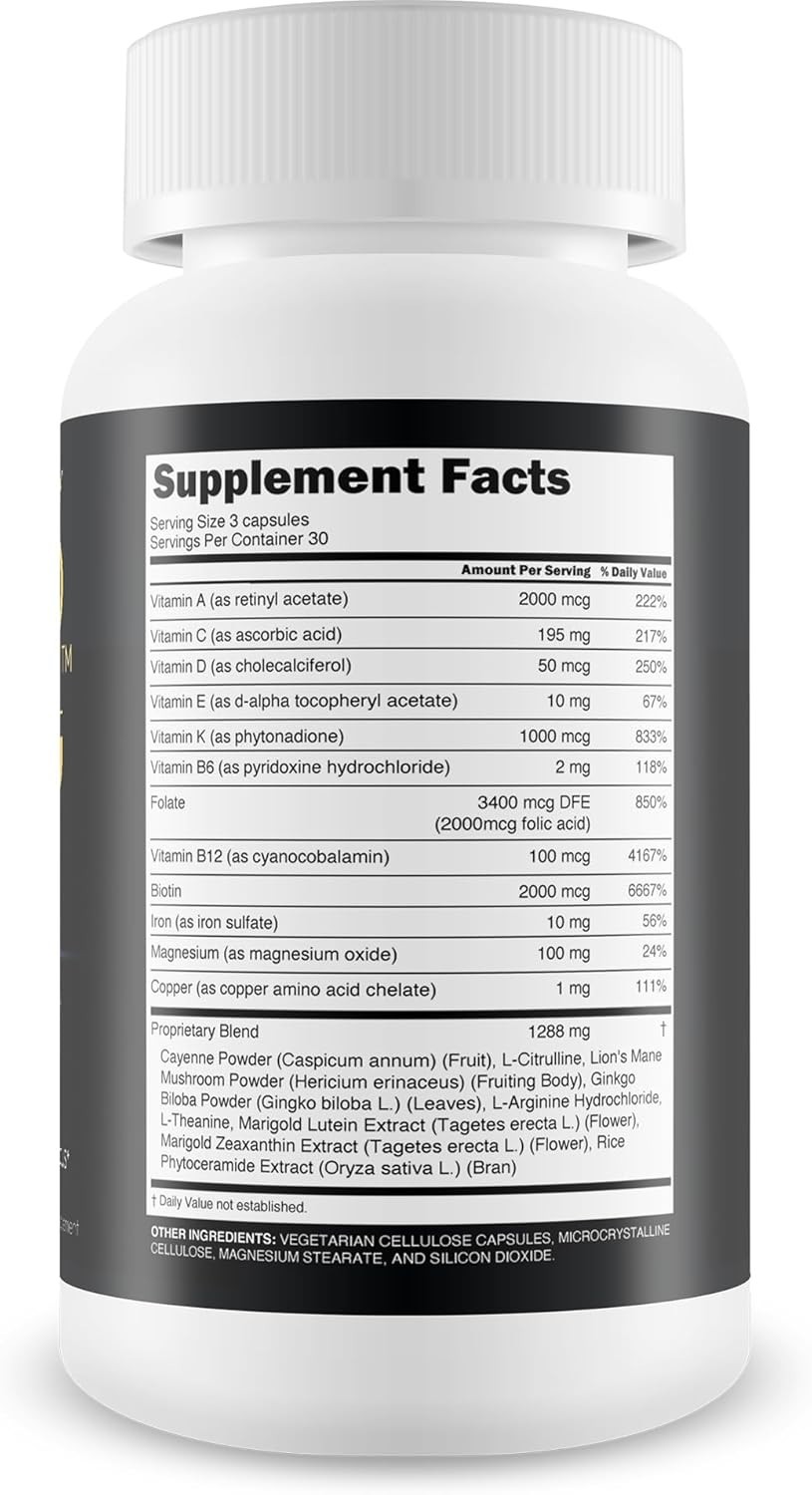 Brain Health Memory Focus Supplement Mental Clarity Capsules