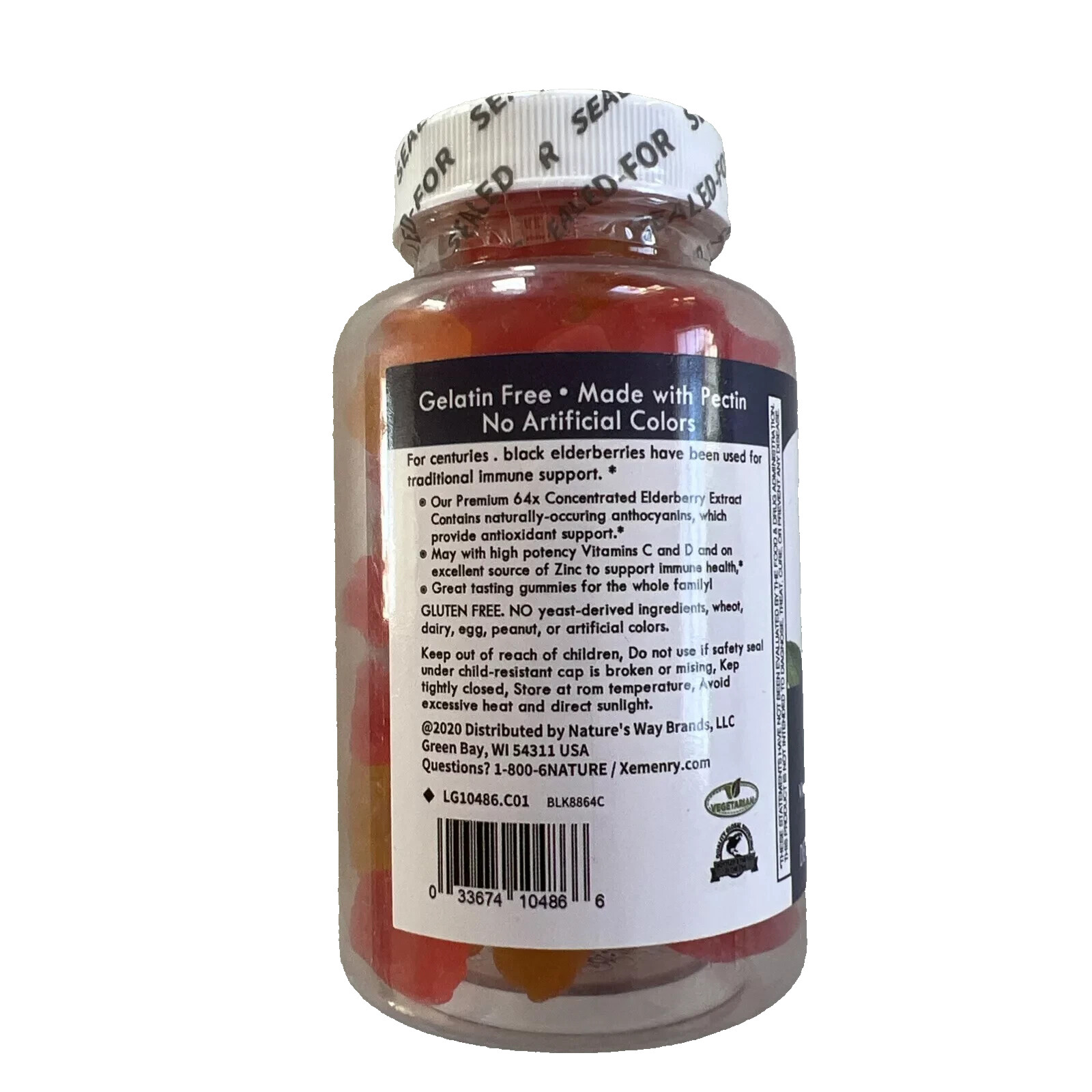Xemenry Sambucus Elderberry Immune System Booster 100 Gummies 11/25