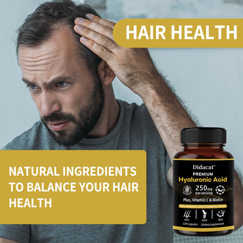 Hyaluronic Acid, Biotin & Vitamin C Capsules AntiAging Hair, Skin & Joint Health