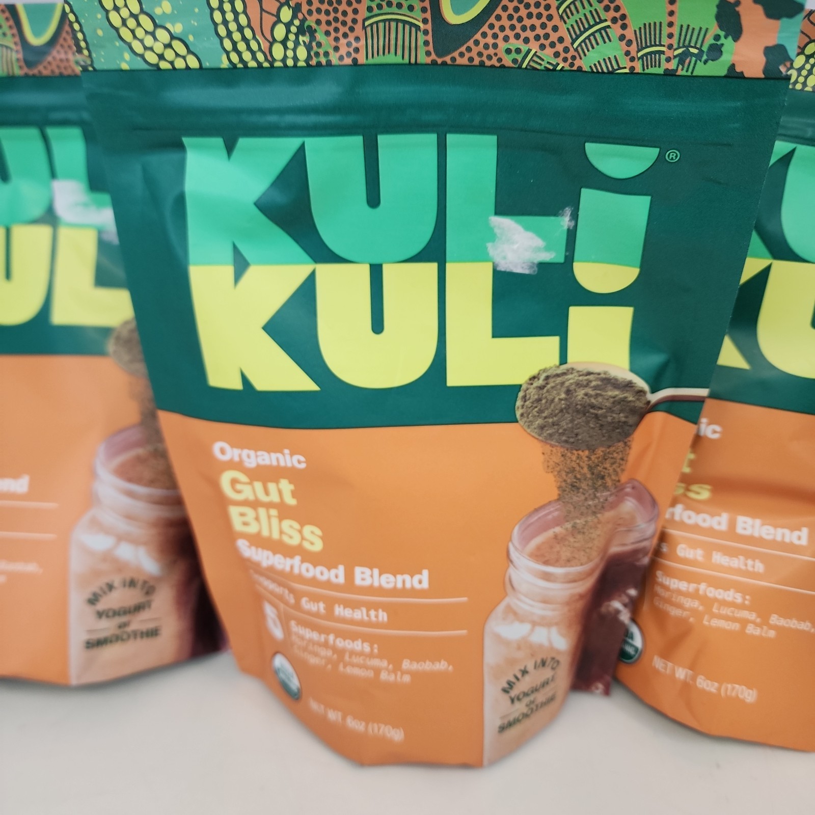 3 Kuli Kuli Organic Gut Bliss Superfood Blend 6oz Ea Exp 11/26