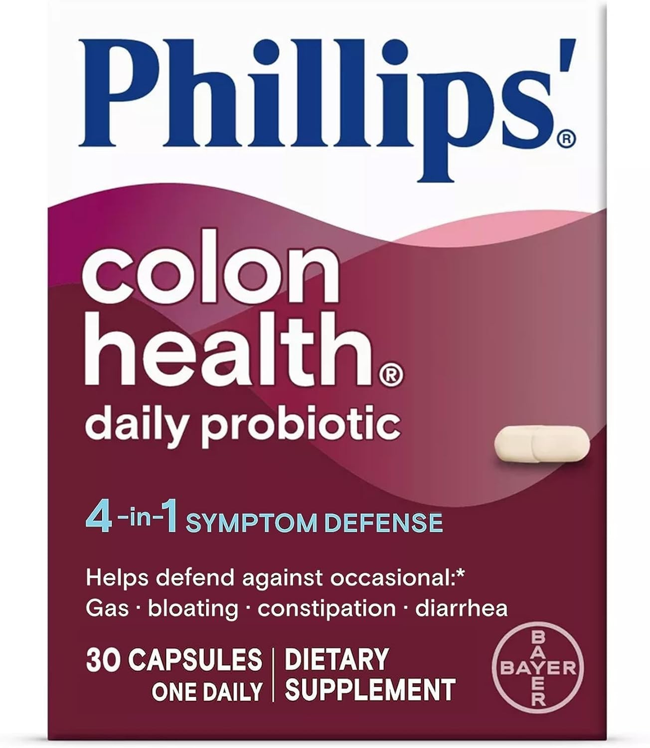 2 PACK Phillips Colon Health Daily Probiotic Dietary Supplement 30ct Exp 2027+