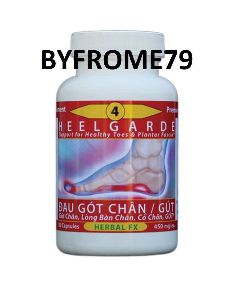 Herbal Fx #4 HEELGARDE – Toan Chan ĐAU GÓT CHÂN – 100 Capsules – 450mg