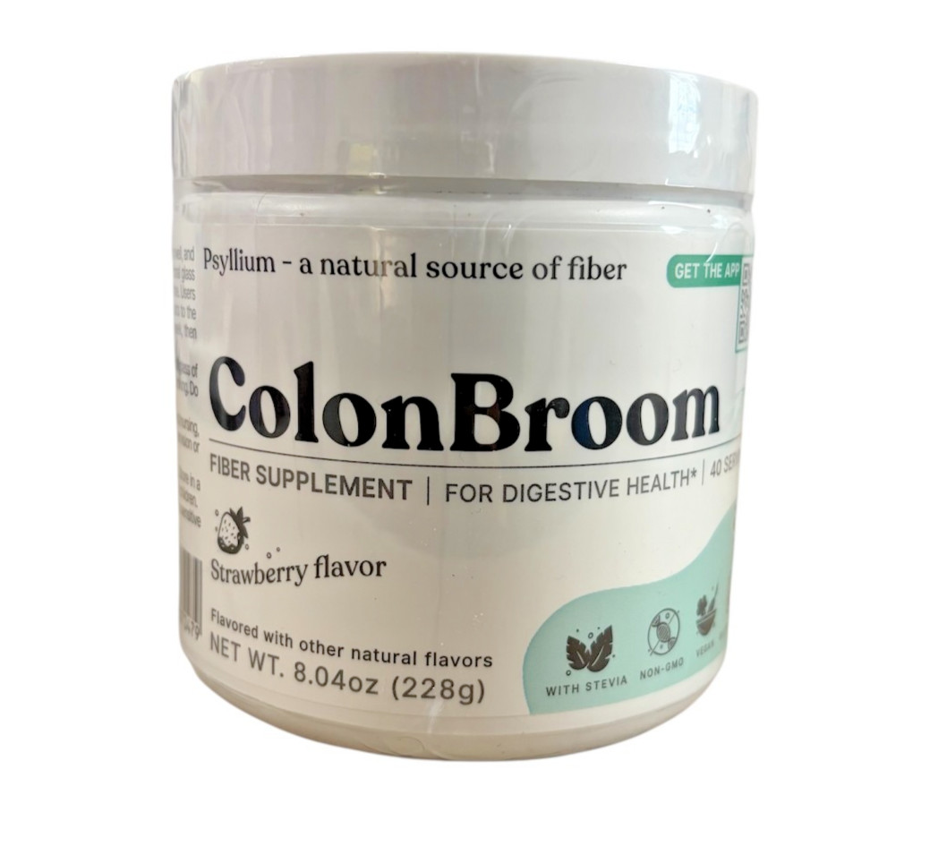 ColonBroom Digestive Health Fiber Supplement 8.04 oz Strawberry (Exp 09/2026)