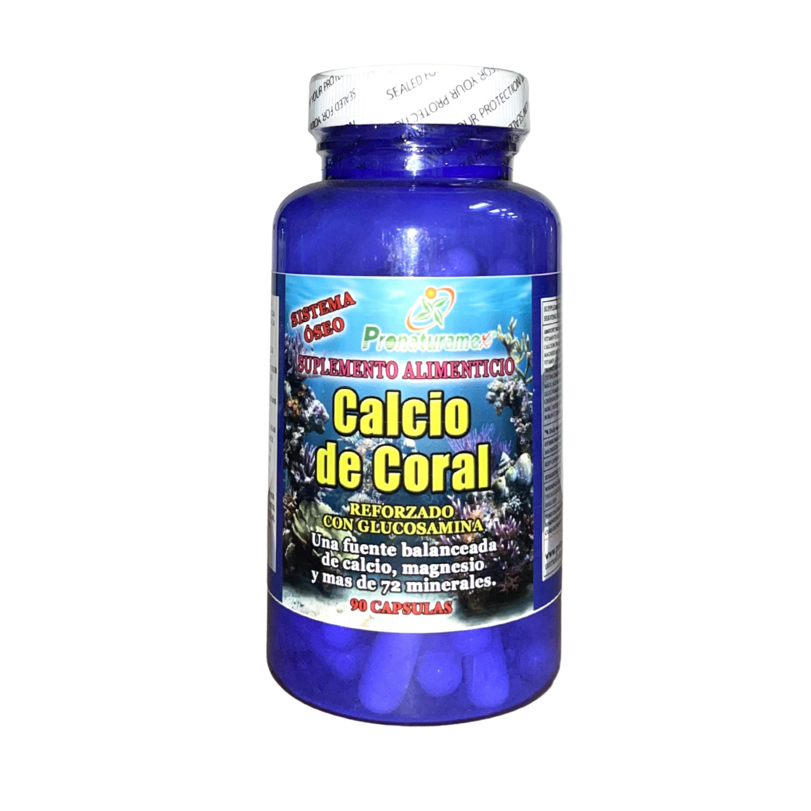 Calcio de Coral Suplemento 90 capsulas – Por Pronaturamex.Inc