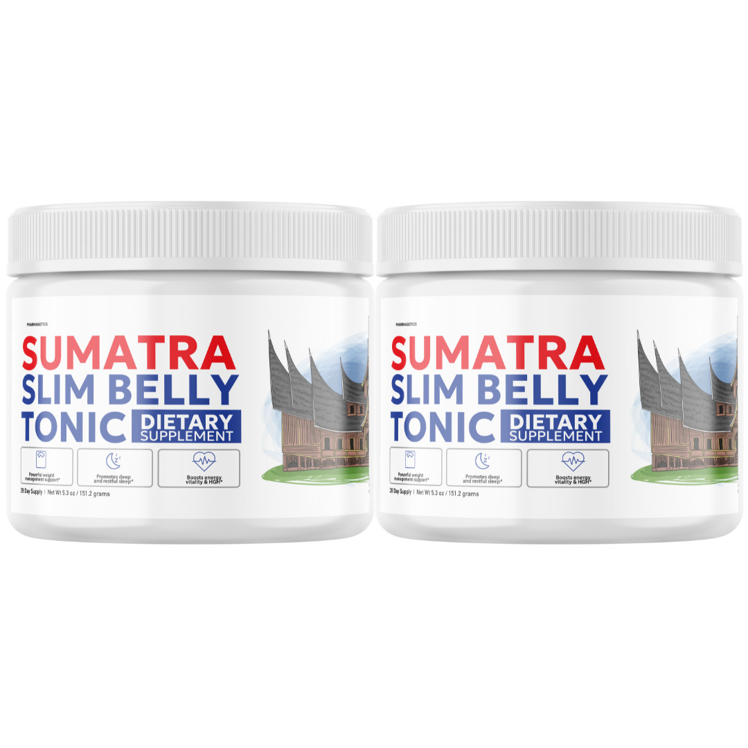 Sumatra Slim Belly Tonic Weight Loss Powder for Energy & Burning Fat – 2 Tubs