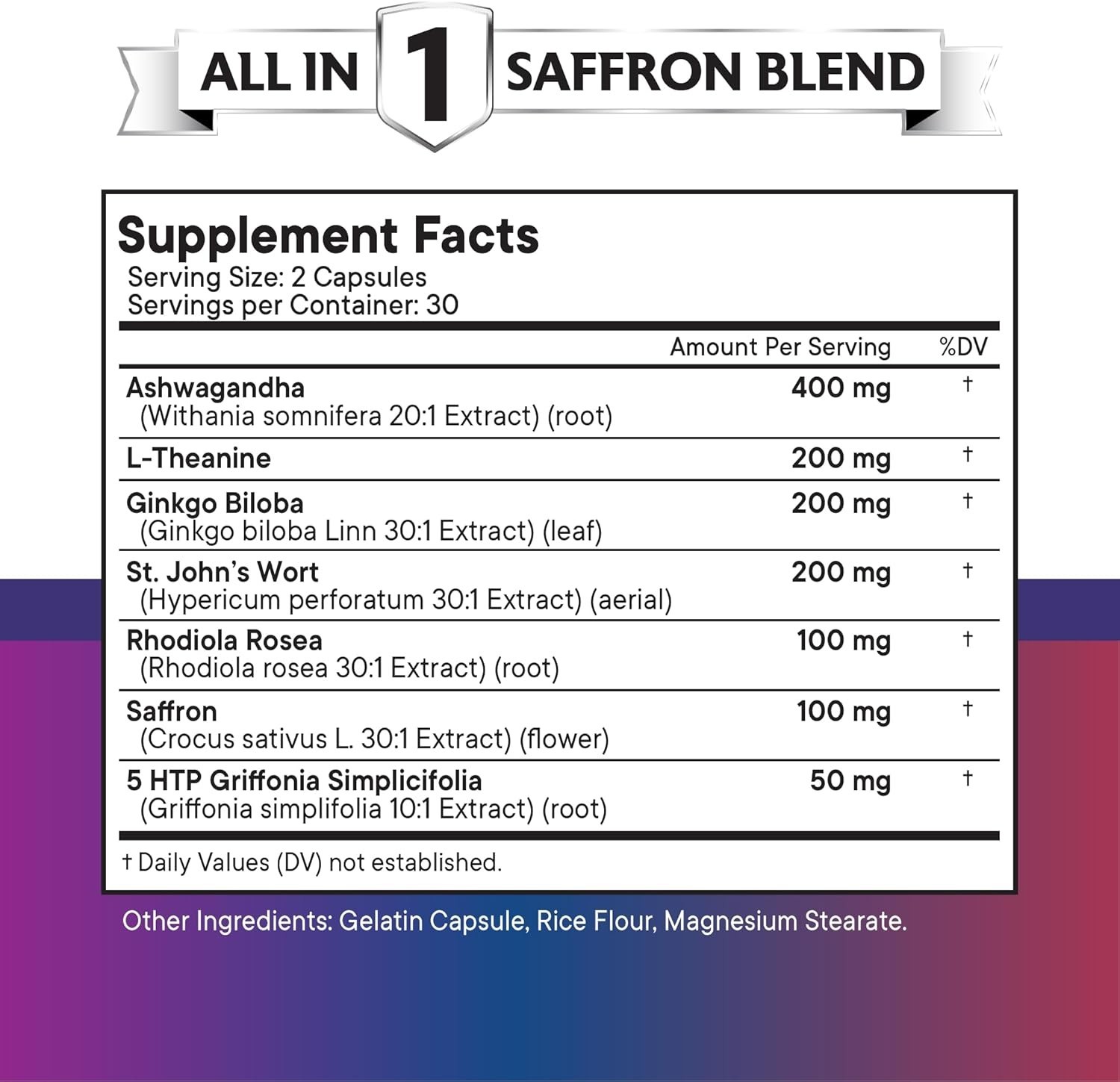 NEW AGE Saffron Ashwagandha L-Theanine Ginkgo 5-HTP Rhodiola 120 Count (2 Pack)