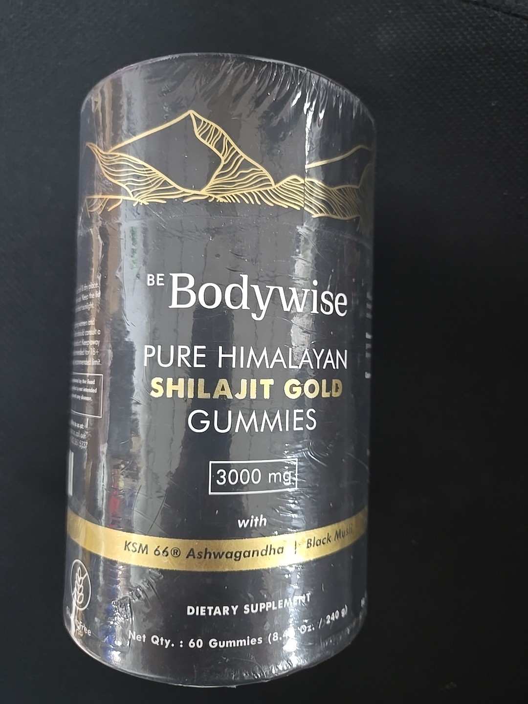 Be Bodywise Pure Himalayan Shilajit Gold Gummies 3000 mg 60 Gummies NEW Exp 4/26