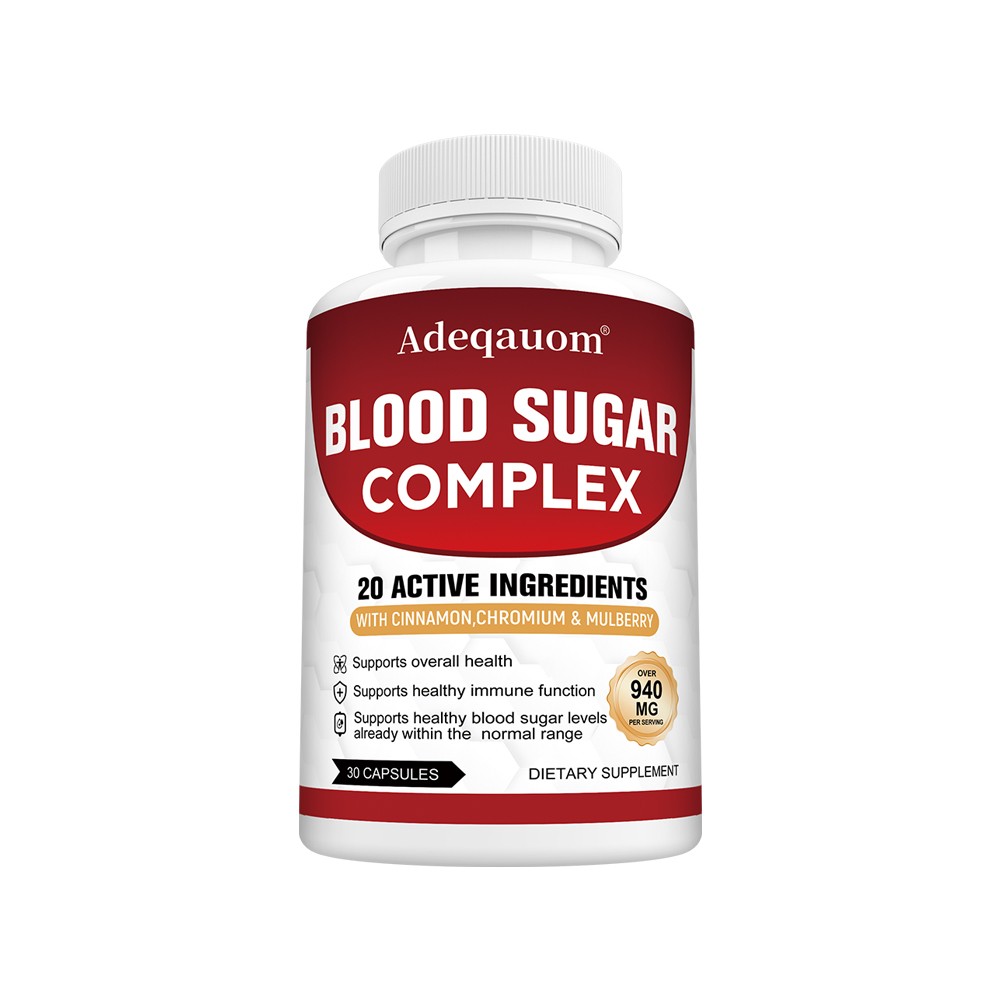 20 Active Ingredients for Balanced Glucose, Immune & Daily Wellness, 30~120 Caps