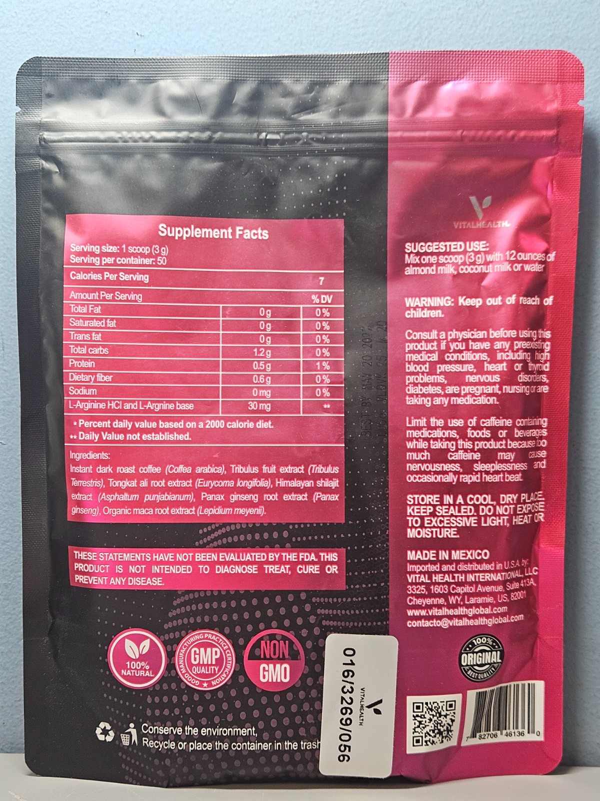 VitalHealth V Lovkafe 5.3 oz – New & Sealed Exp 5/2027
