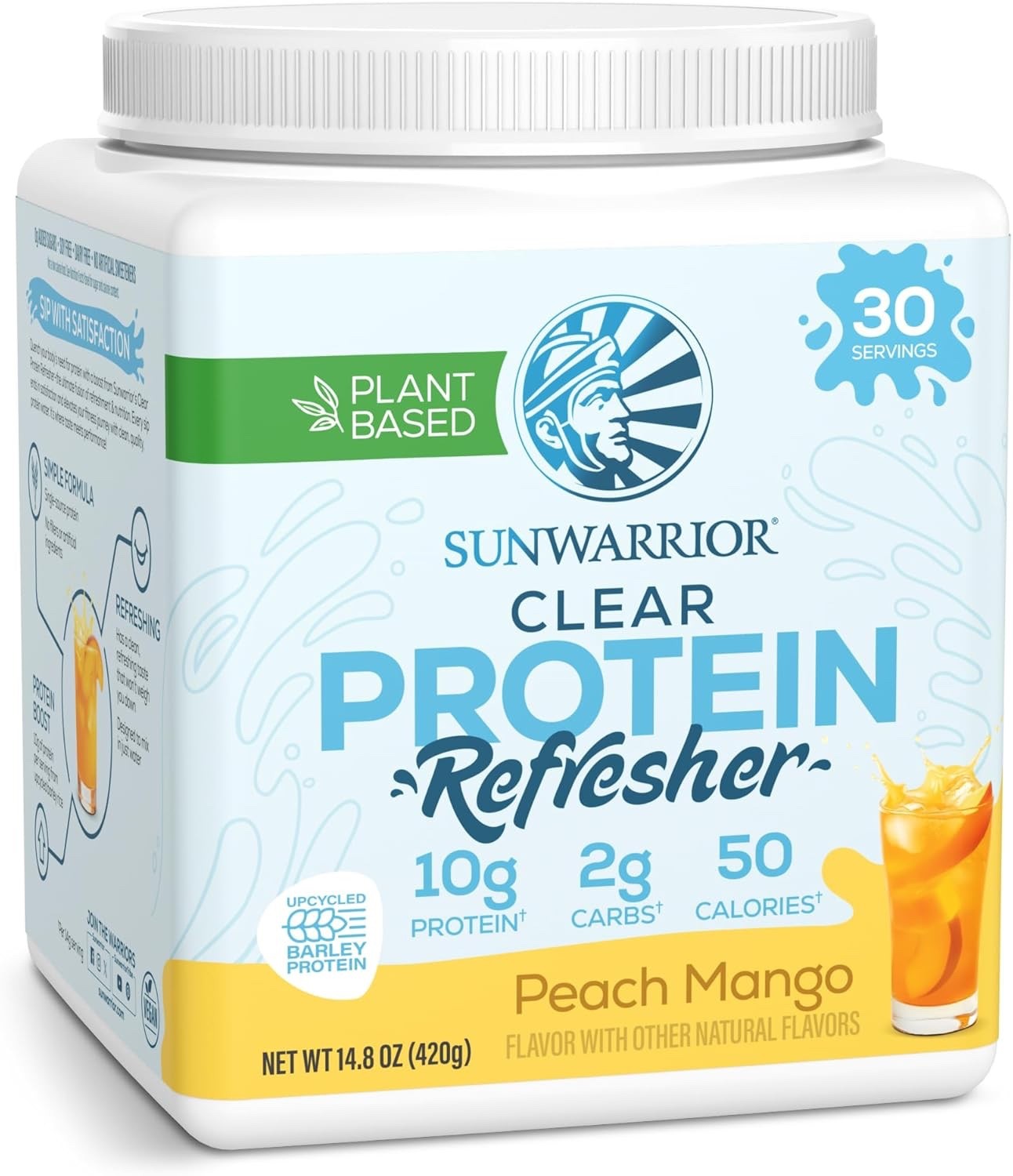 Sunwarrior – Clear Protein Refresher – Peach Mango (420g)