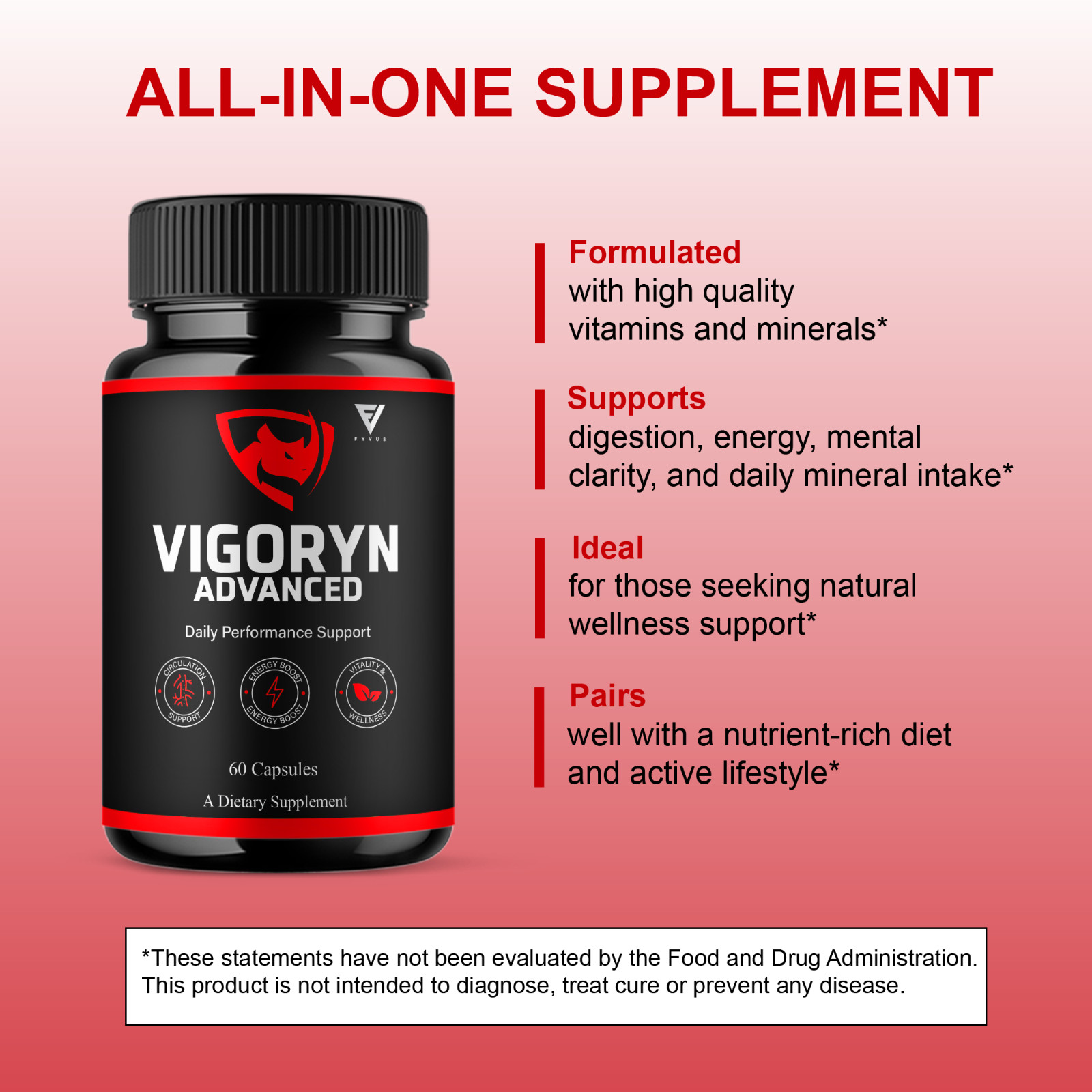 Vigoryn Advanced Capsules, Vigoryn Daily Performance (60 Capsules)