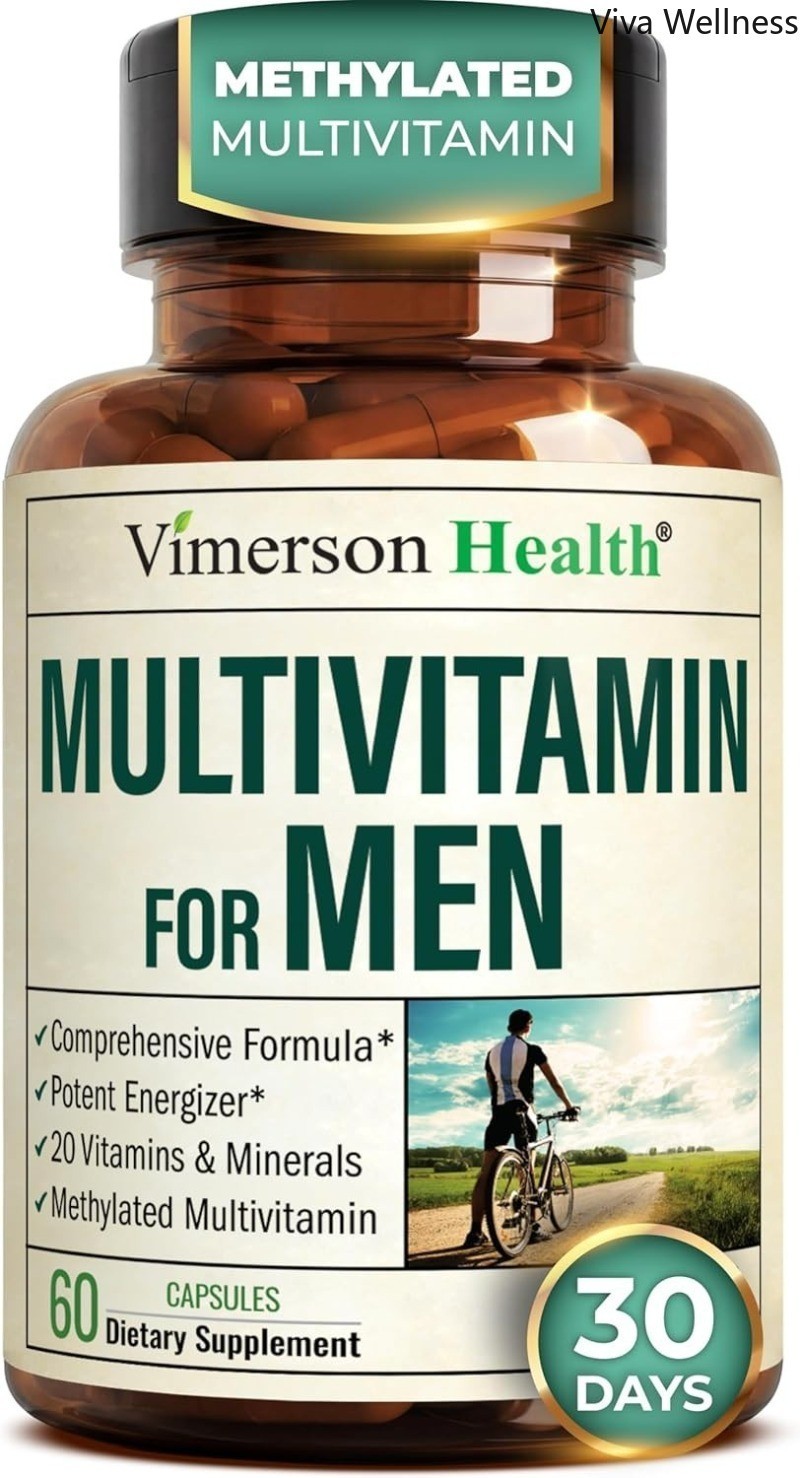 Multivitamin Men’s Methylation Daily & Capsules B12AD C Zinc Magnesium Efficient