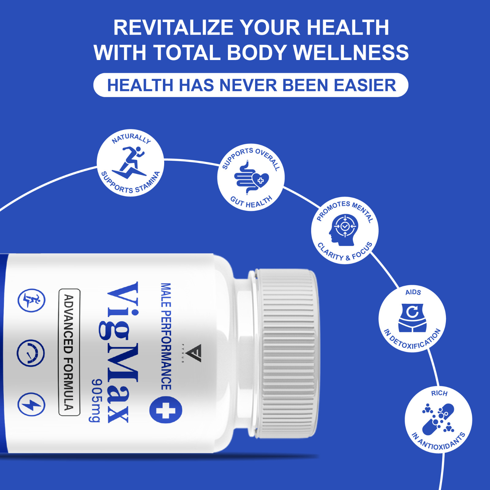 (3 Pack) Vigmax Male Capsules, VigMax Health Support (180 Capsules)