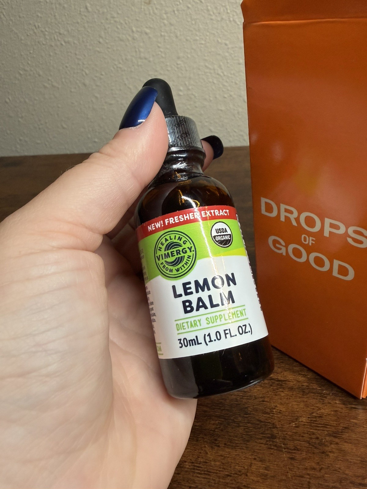 Vimergy Lemon Balm Liquid Extract 30ml USDA Organic Alcohol-Free Supplement