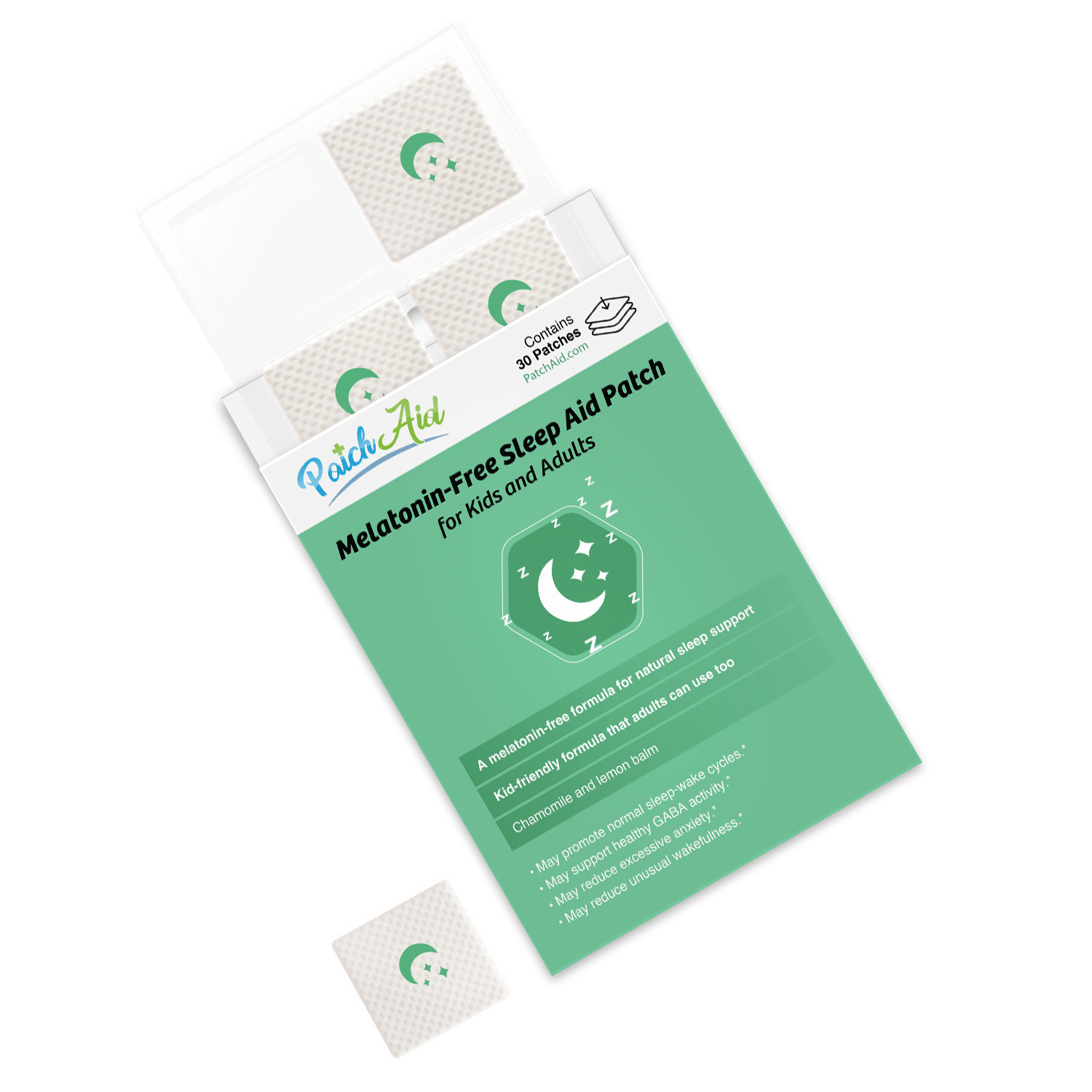 Sleep Aid Topical Patch for Kids by PatchAid – Melatonin-Free!