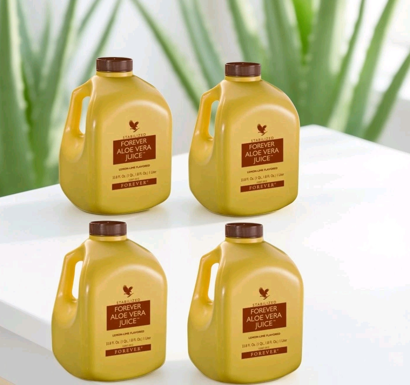 4 bottles Forever Aloe Vera Juice 1L each. Original/HALAL