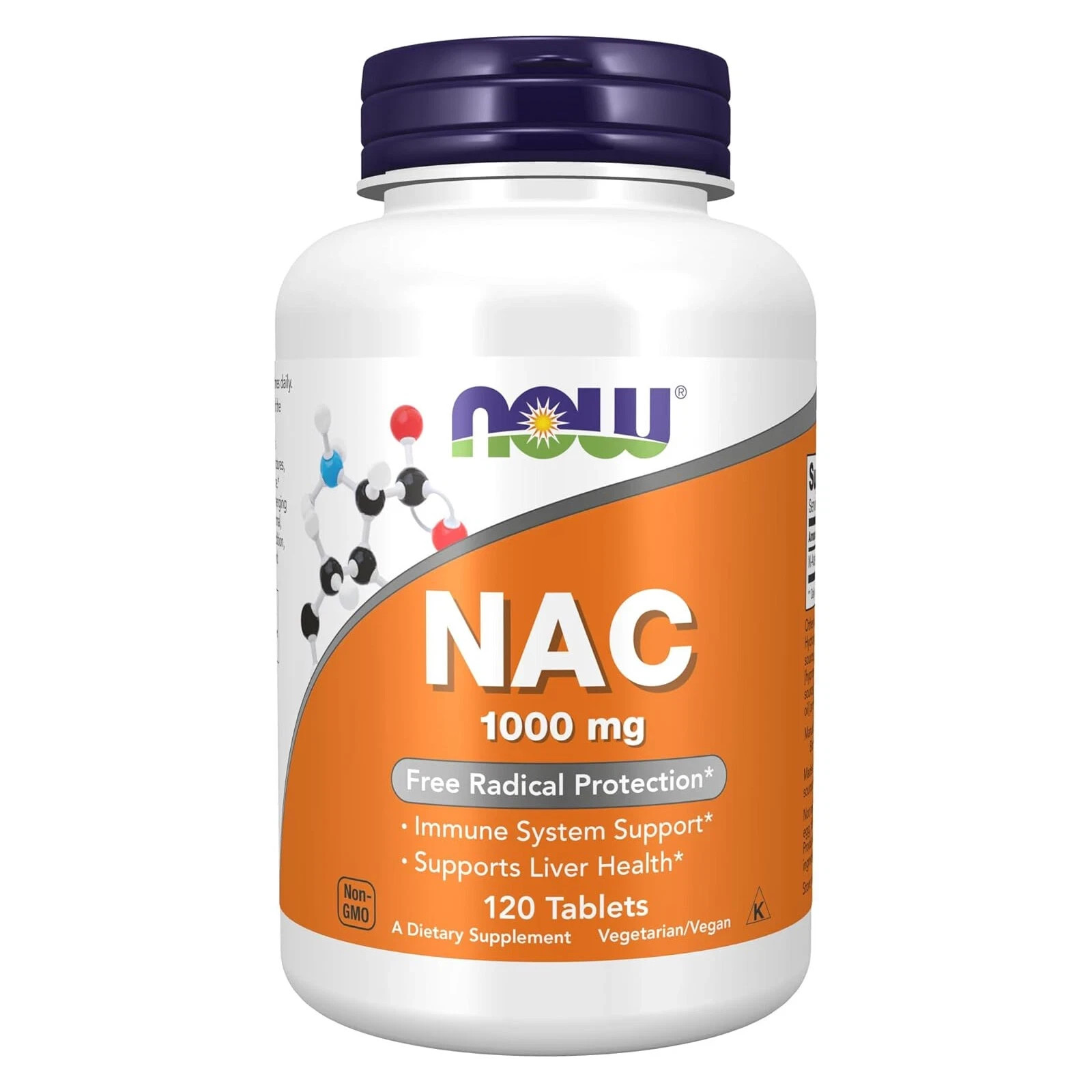 NOW FOODS NAC 1000 mg 120 Vegan Tablets BB: 08/2027