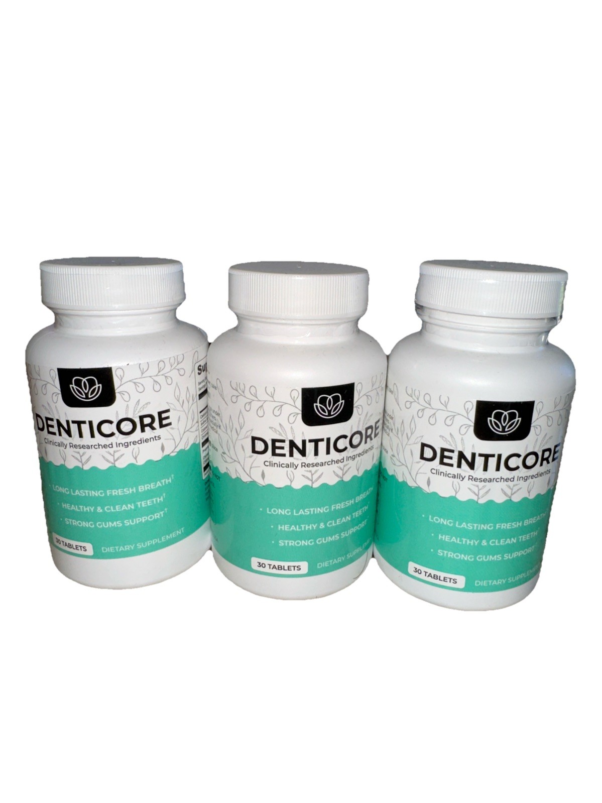 Denticore Dental Health Supplement – Oral Health Support – 3 Bottles