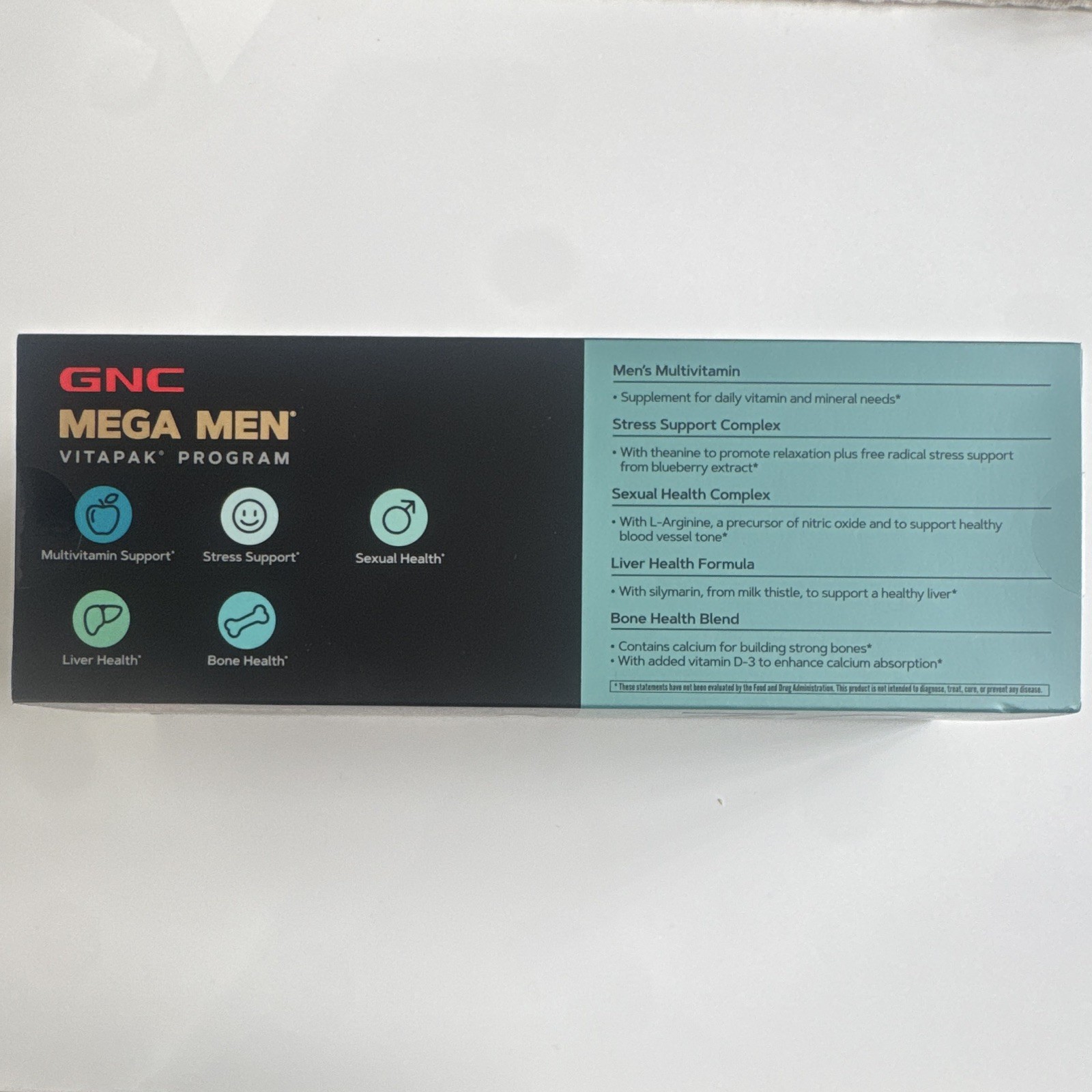 GNC Mega Men Vitapak Program 30+ Men’s Multivitamin Supplement 30 Packs
