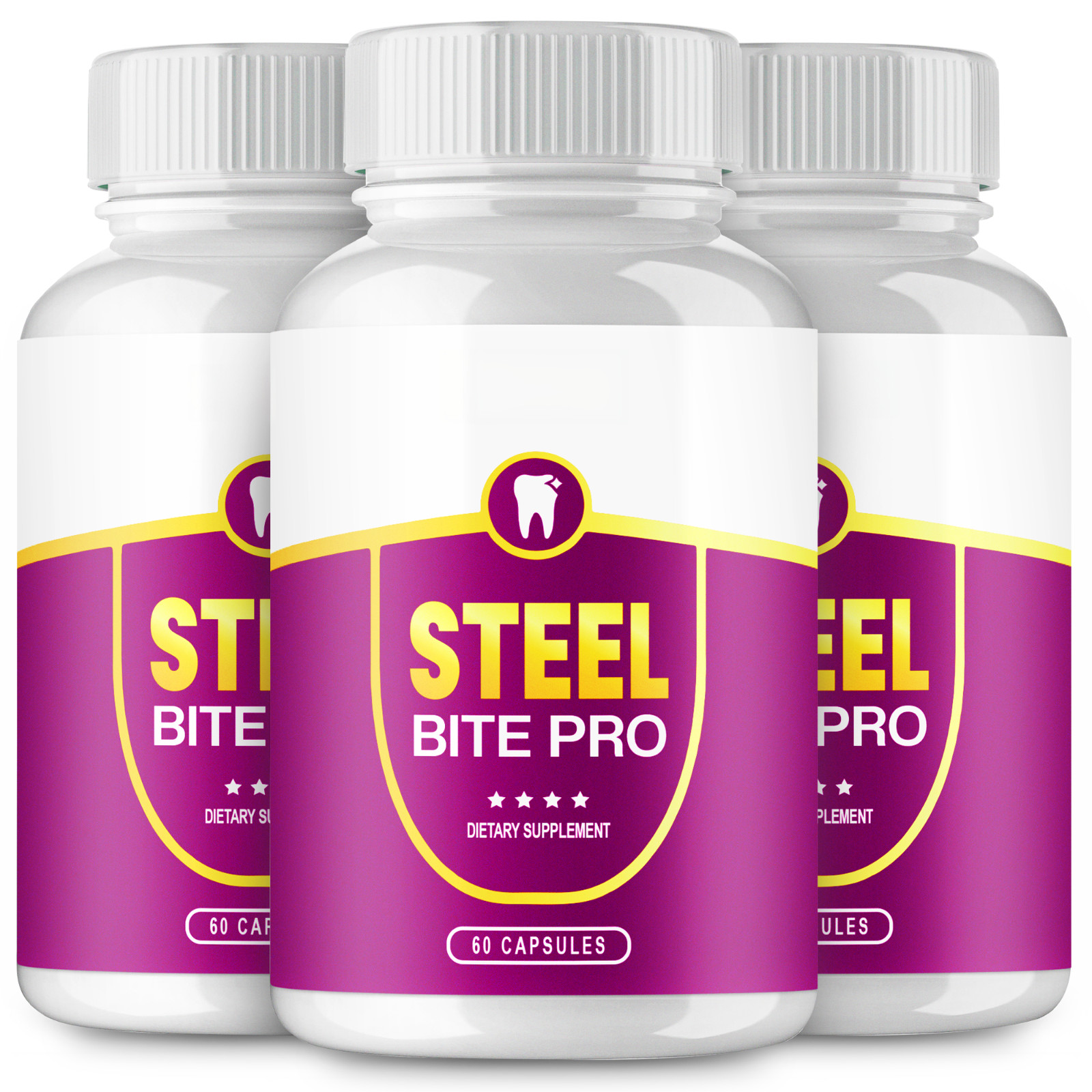 Steel Bite Pro for Teeth and Gum Repair – Official Formula (3 pack)
