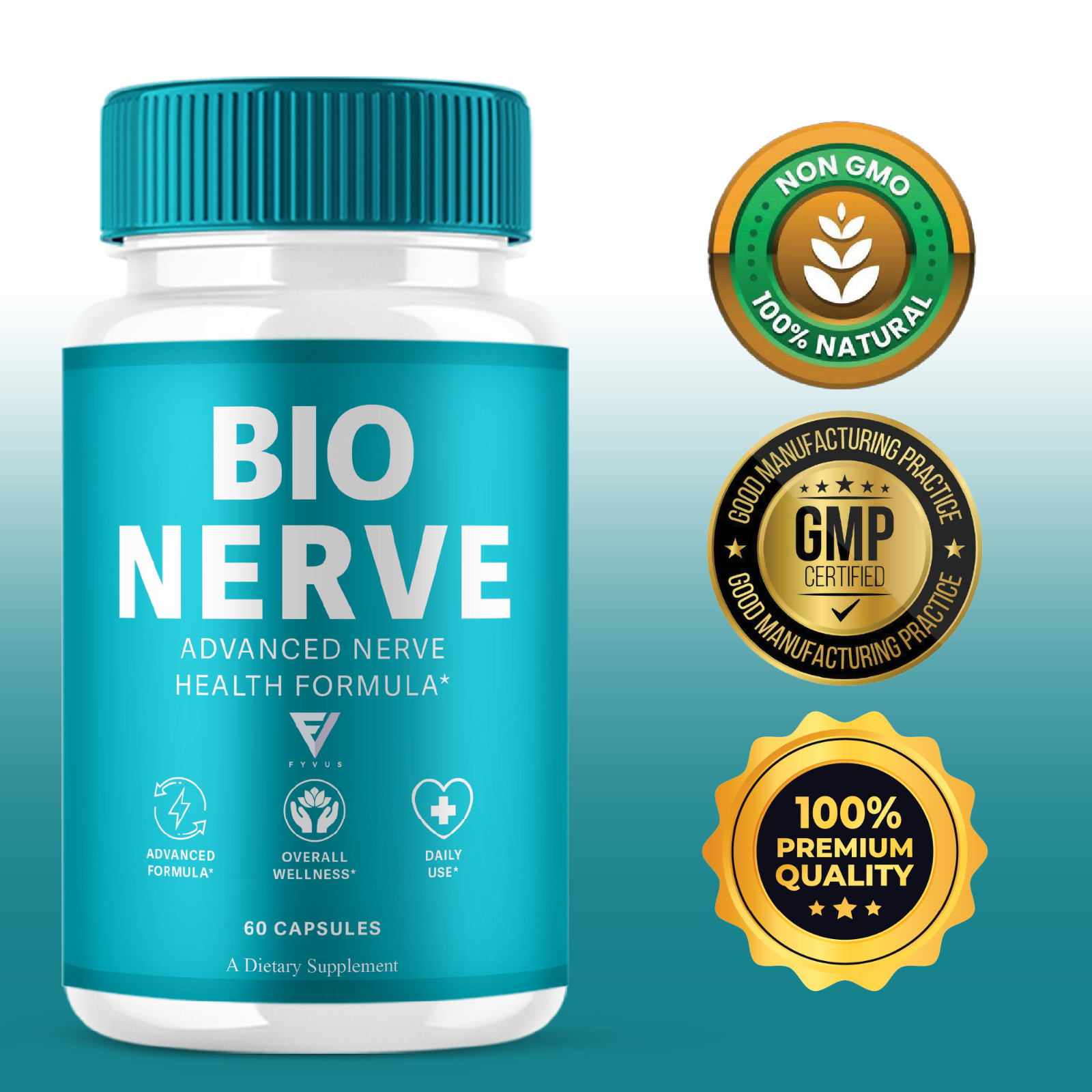 (3 Pack) Bio Nerve Capsules, BioNerve Advanced Nerve Health Pills (180 Capsules)