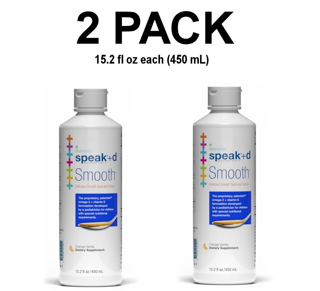 Speak+D Smooth, 2 PACK, Orange Vanilla, 15.2 fl oz / 450 mL each