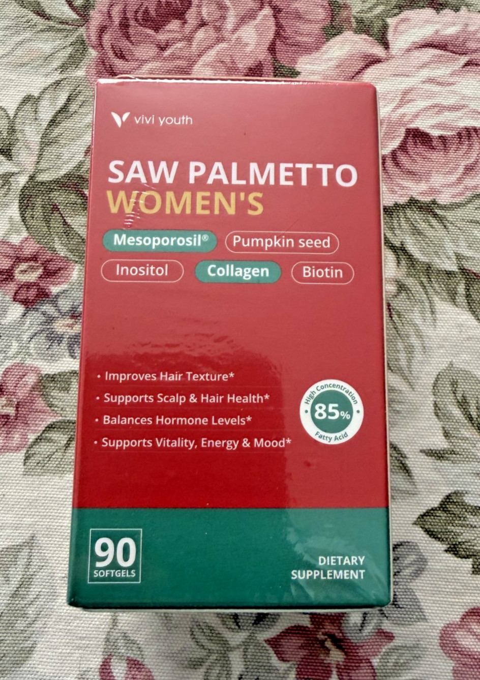 VIVI Youth Saw Palmetto for Women with Mesoporosil – Pumpkin Seed Oil – Inositol