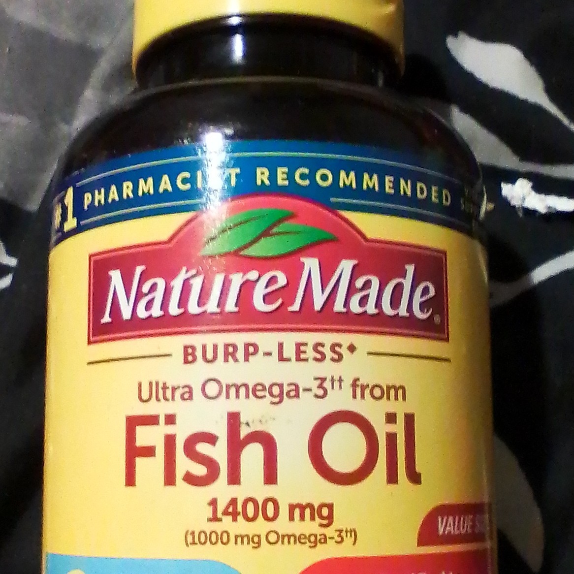 Nature Made Burp-Less Ultra Omega-3 Fish Oil 1400 mg Softgels Heart Health