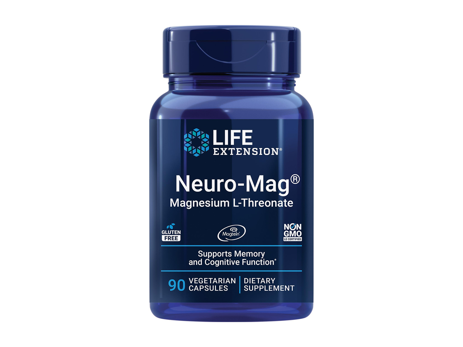 Life Extension Neuro-Mag Magnesium L-Threonate 90 Veg Capsules 48 mg Exp 06/2026