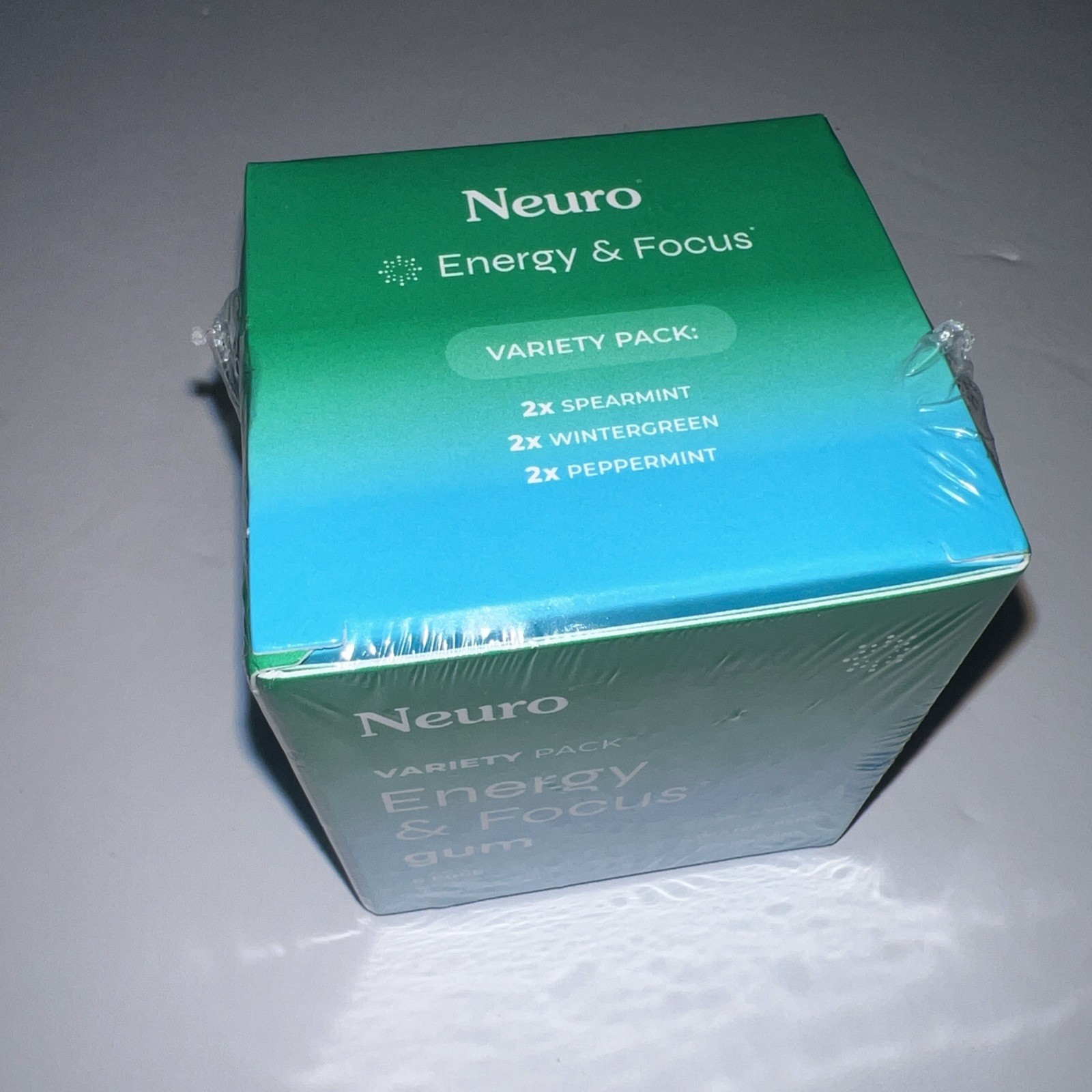 Neuro Energy & Focus Gum, Variety Pack (3 Flavors), 6 Pack (54 Pieces)