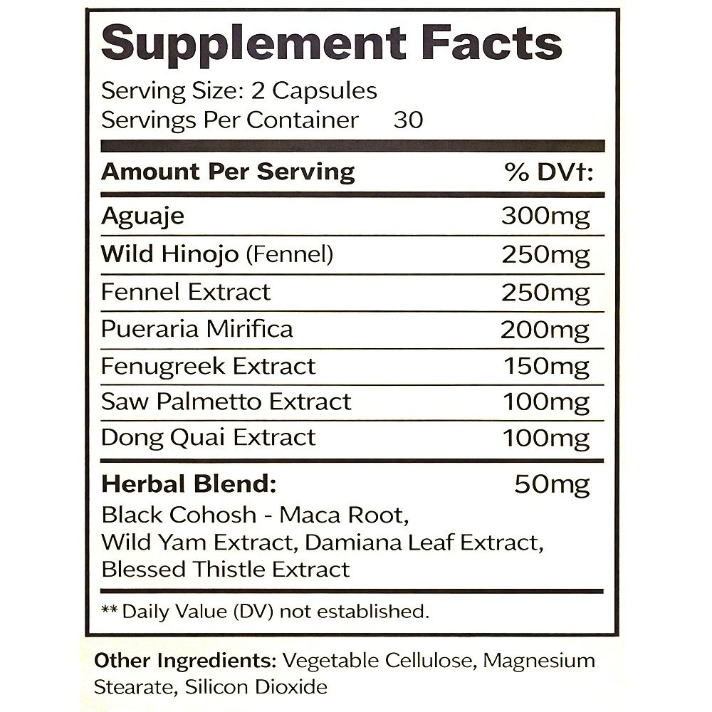 Bloom Herb XTRA Body Capsule Natural Breast Butt Enhancement For Women 60 Count