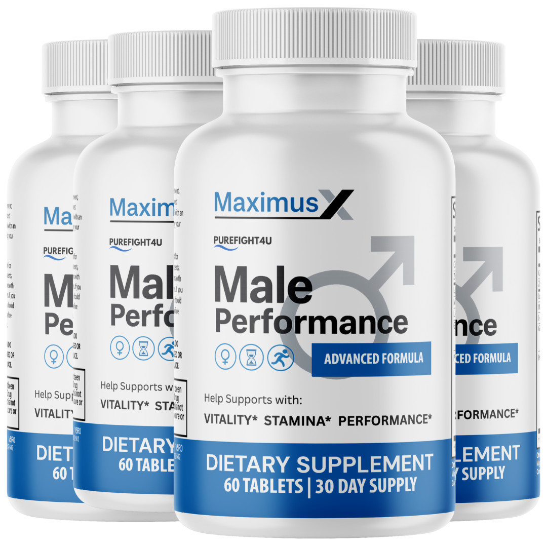 Maximus X Tablets Male Performance Maximum Strength Supplement – 4 Bottles