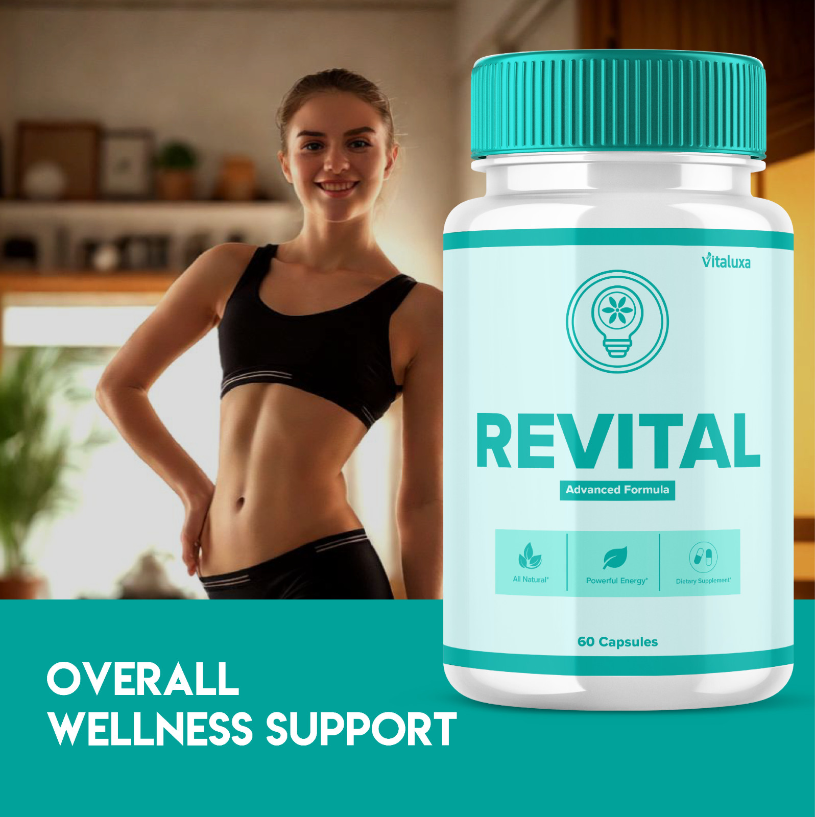 (3 Pack) Revital Capsules Formula for Health & Wellness Pills (180 Capsules)