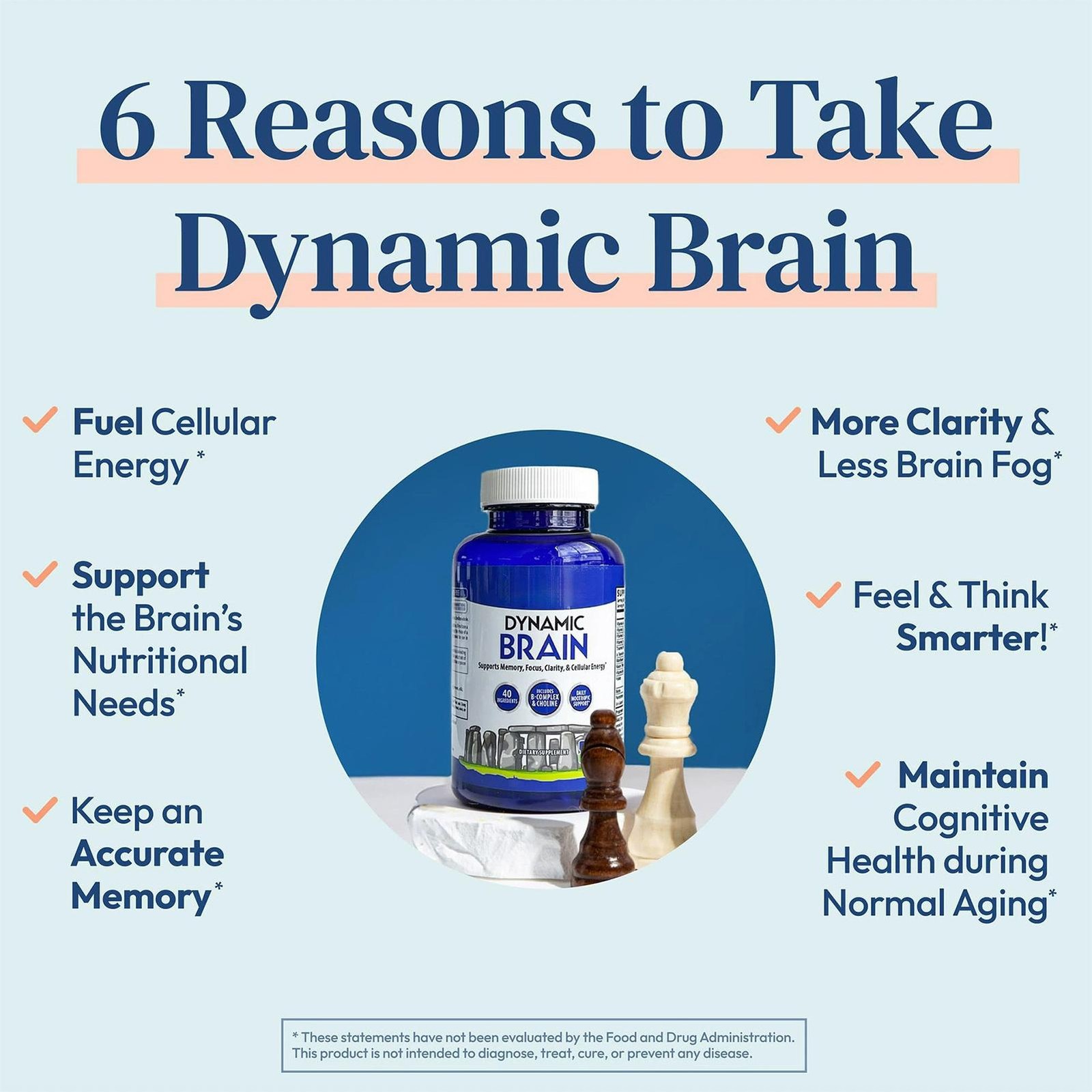 Brain Supplement – Focus, 60 Capsules *1-3 PACK, Memory & Clarity Support
