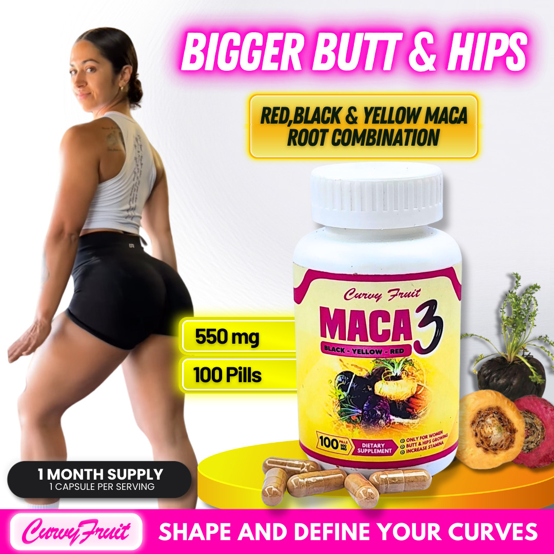 MACA ROOT PILLS for WOMEN :GET BIGGER BUTT, THIGS & WIDER HIPS – FAST RESULTS