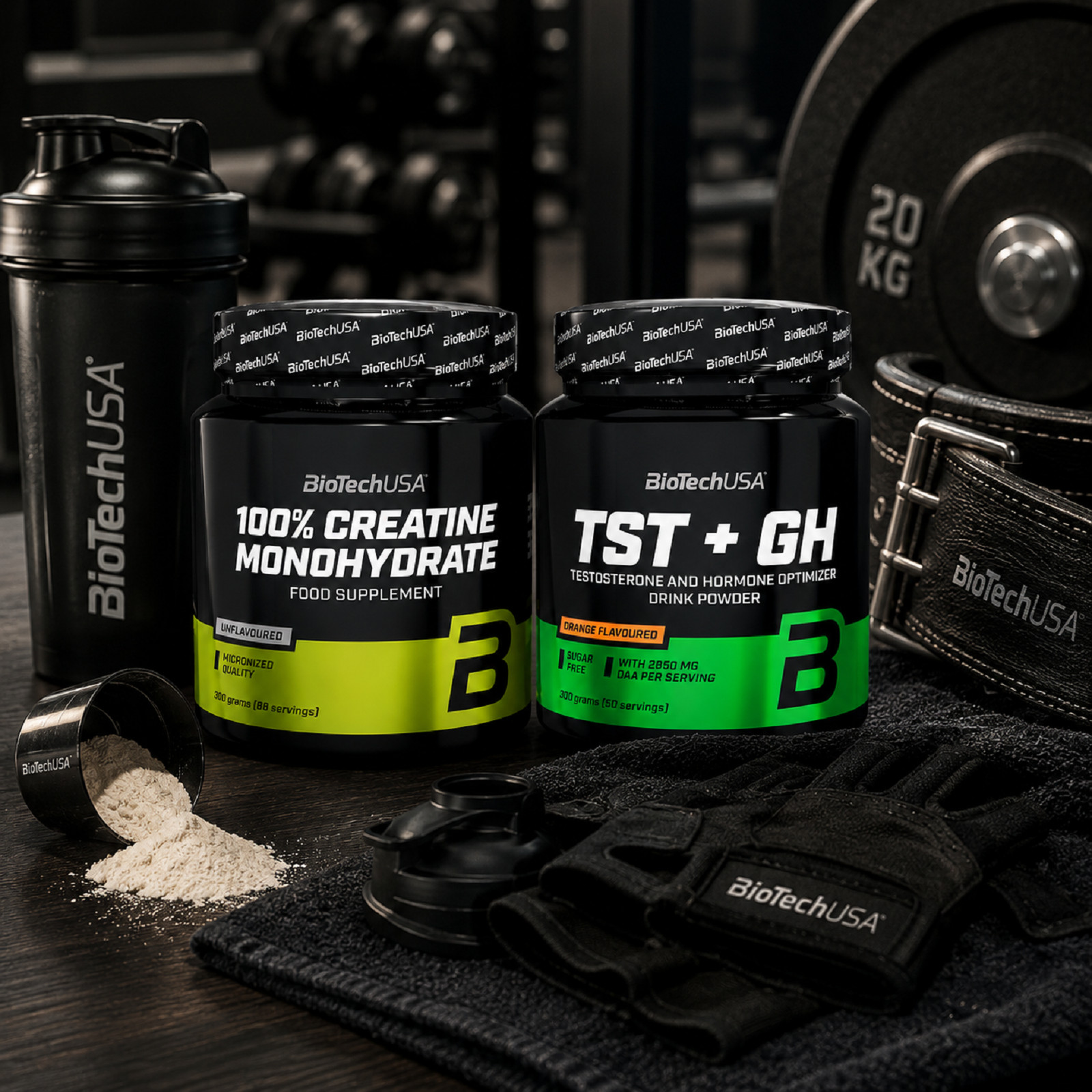 CREATINE MONOHYDRATE + TST+GH – Training Performance Strength Sport Muscle Mass