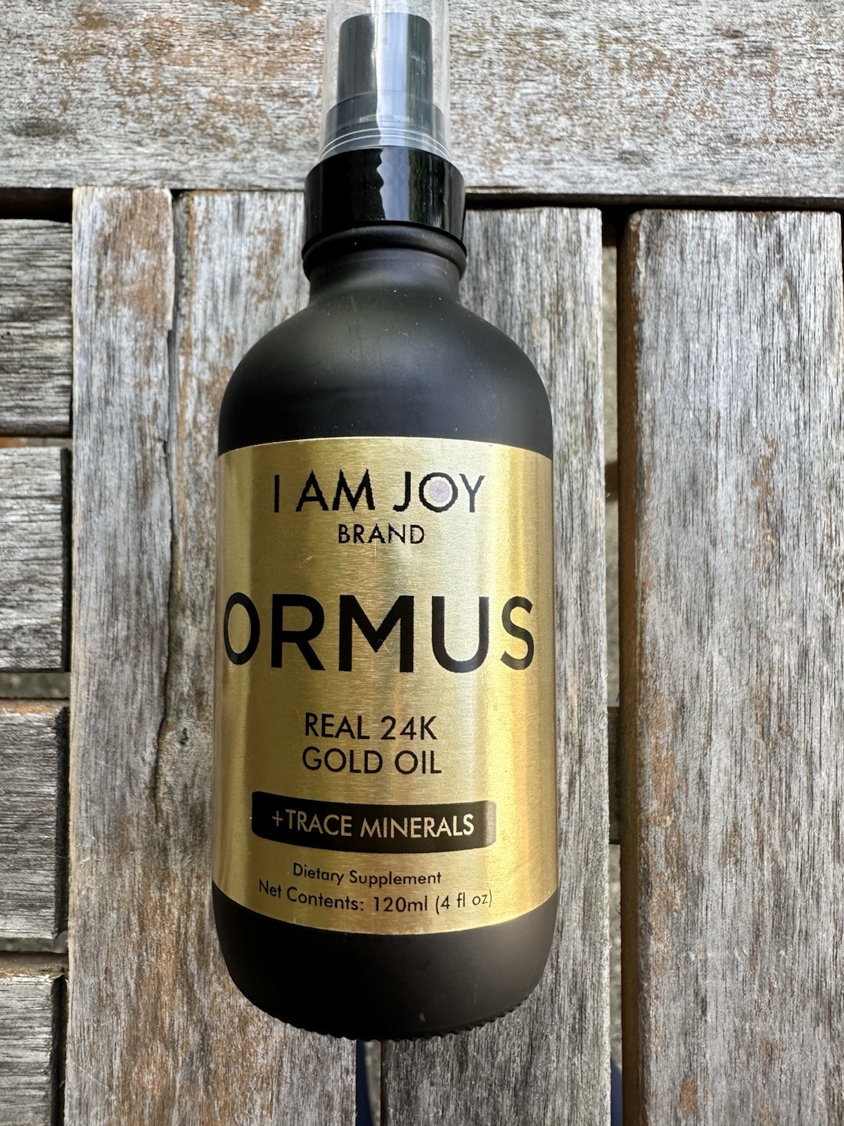 I AM JOY Gold Oil Trace Minerals Dietary Supplement Vegan Non-GMO 120ml