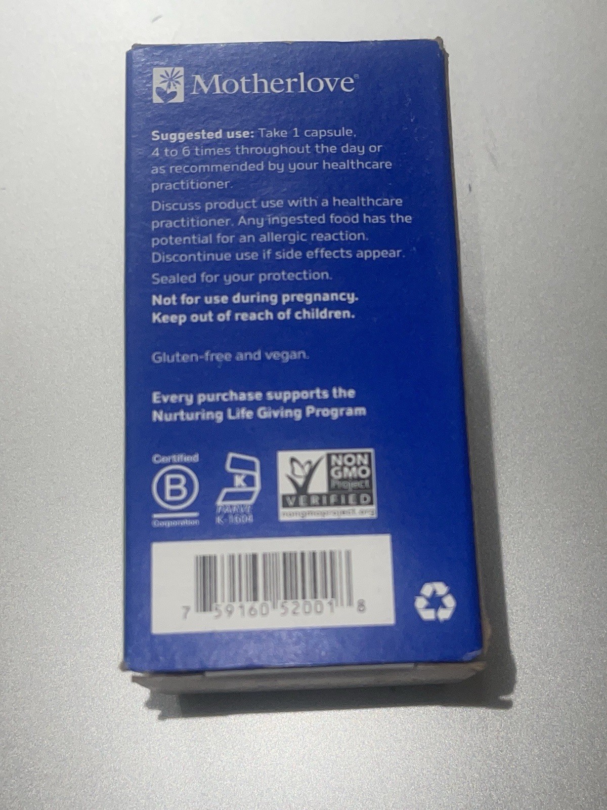 MotherLove MORE MILK MORING Supports Breast Milk Supply 60 Caps Exp 07/26